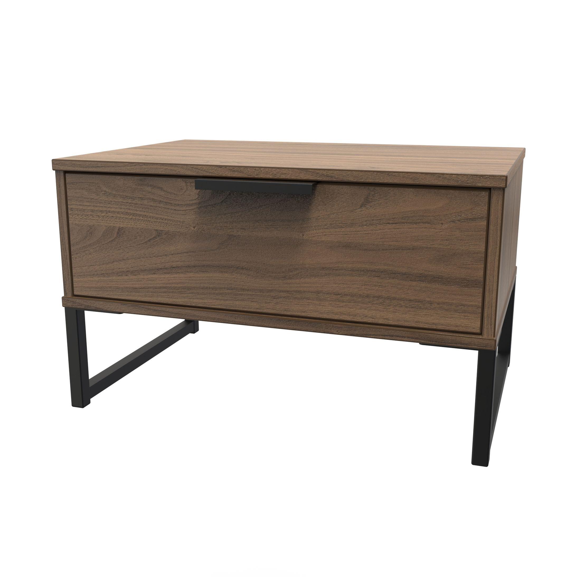 Carini Walnut - Welcome Furniture - Hong Kong  1 Drawer Wide Side Table - 3