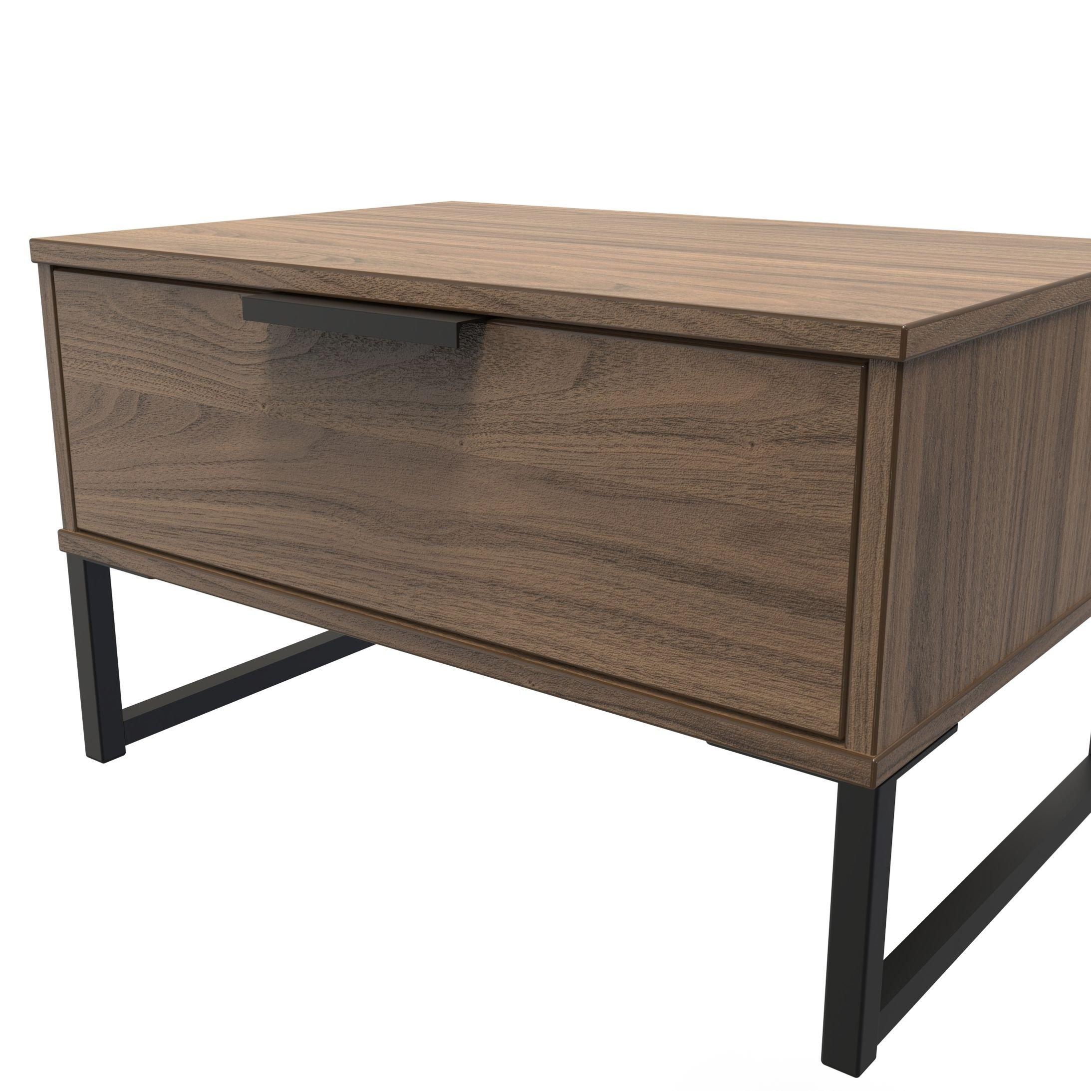 Carini Walnut - Welcome Furniture - Hong Kong  1 Drawer Wide Side Table - 4
