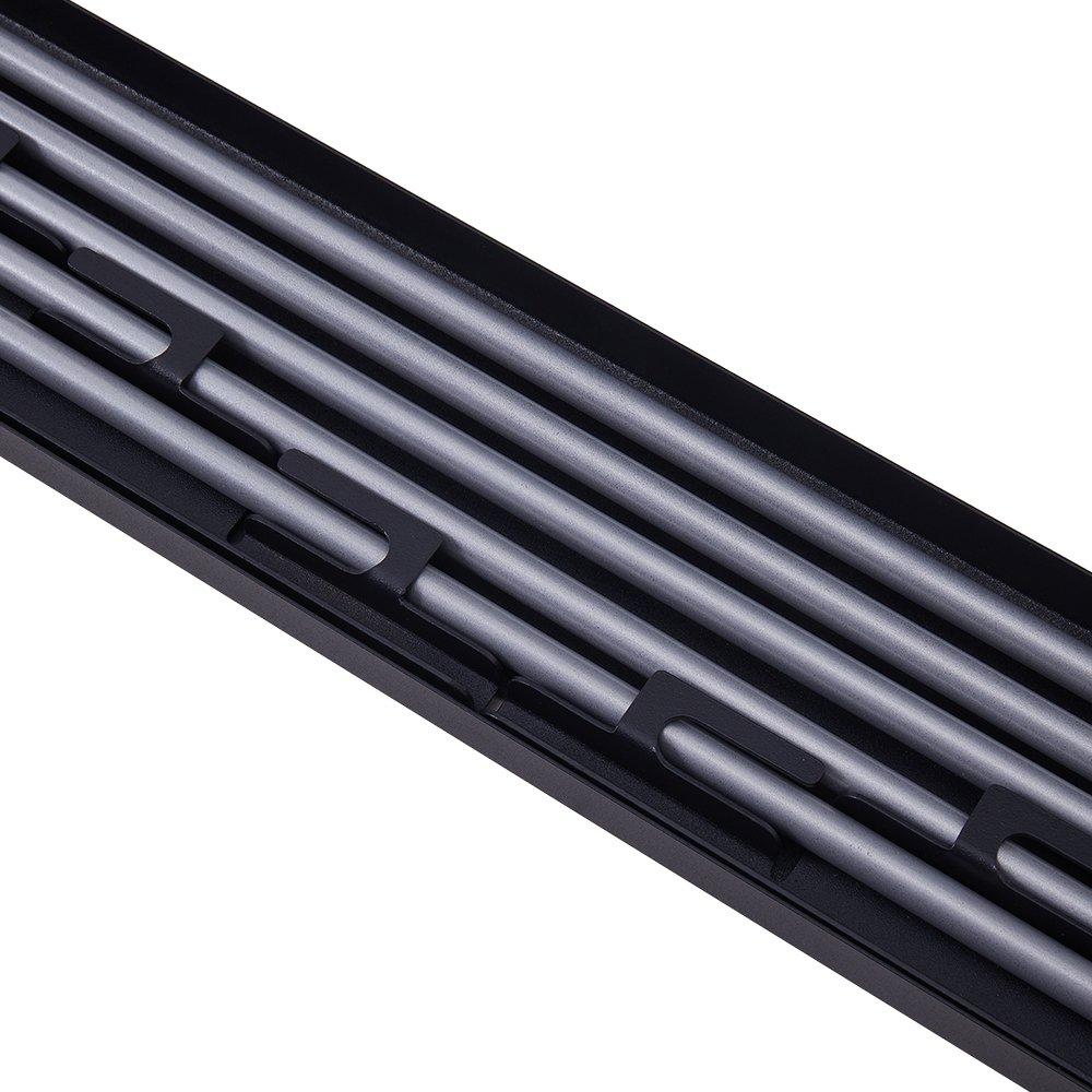 Black - LIFE IDEAS - Space-Saving Wall Mounted Towel Drying Rack - 5