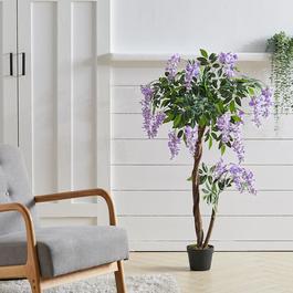LIFE IDEAS Artificial Flowers Plant for Home Decor Purple