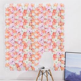 LIFE IDEAS Artificial Rose Flower Backdrop Wall Panel