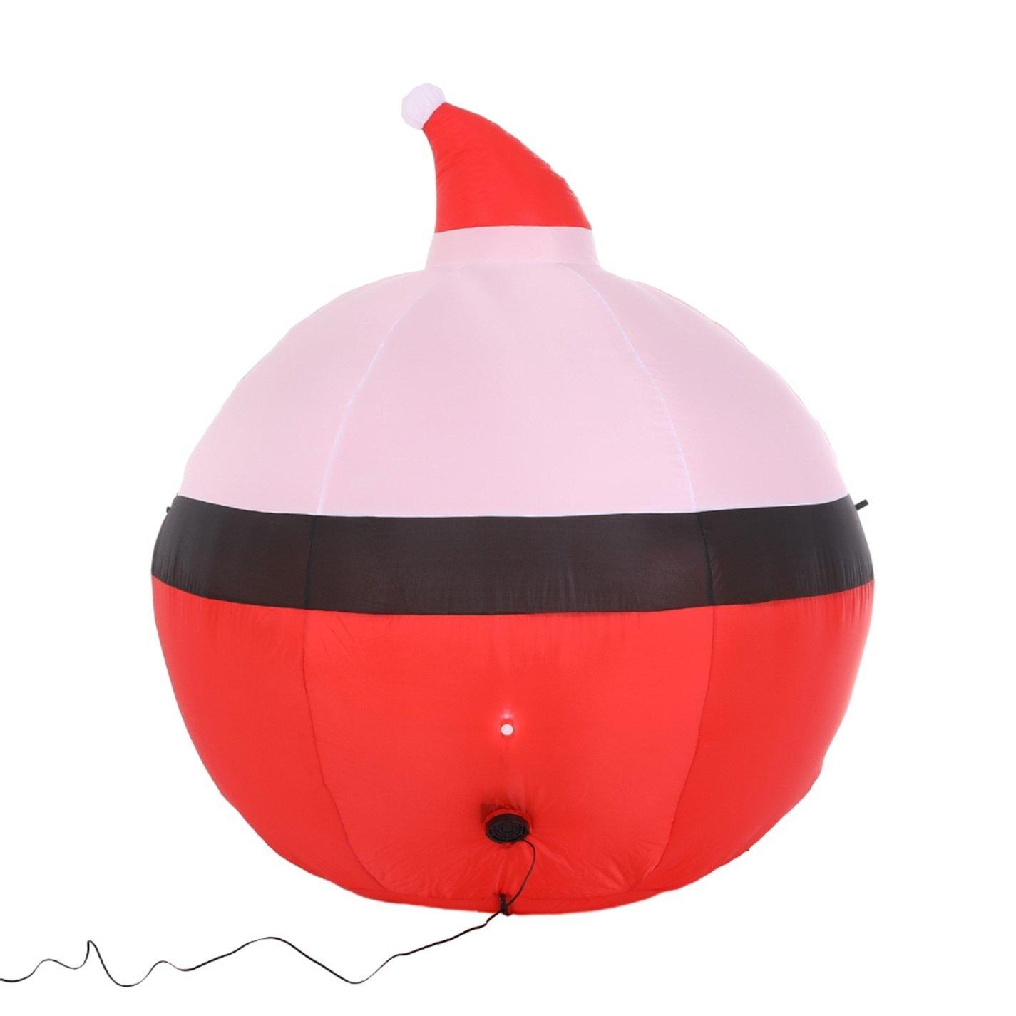 Red - LIFE IDEAS - 120cm Christmas Ball Inflatable Decoration - 5