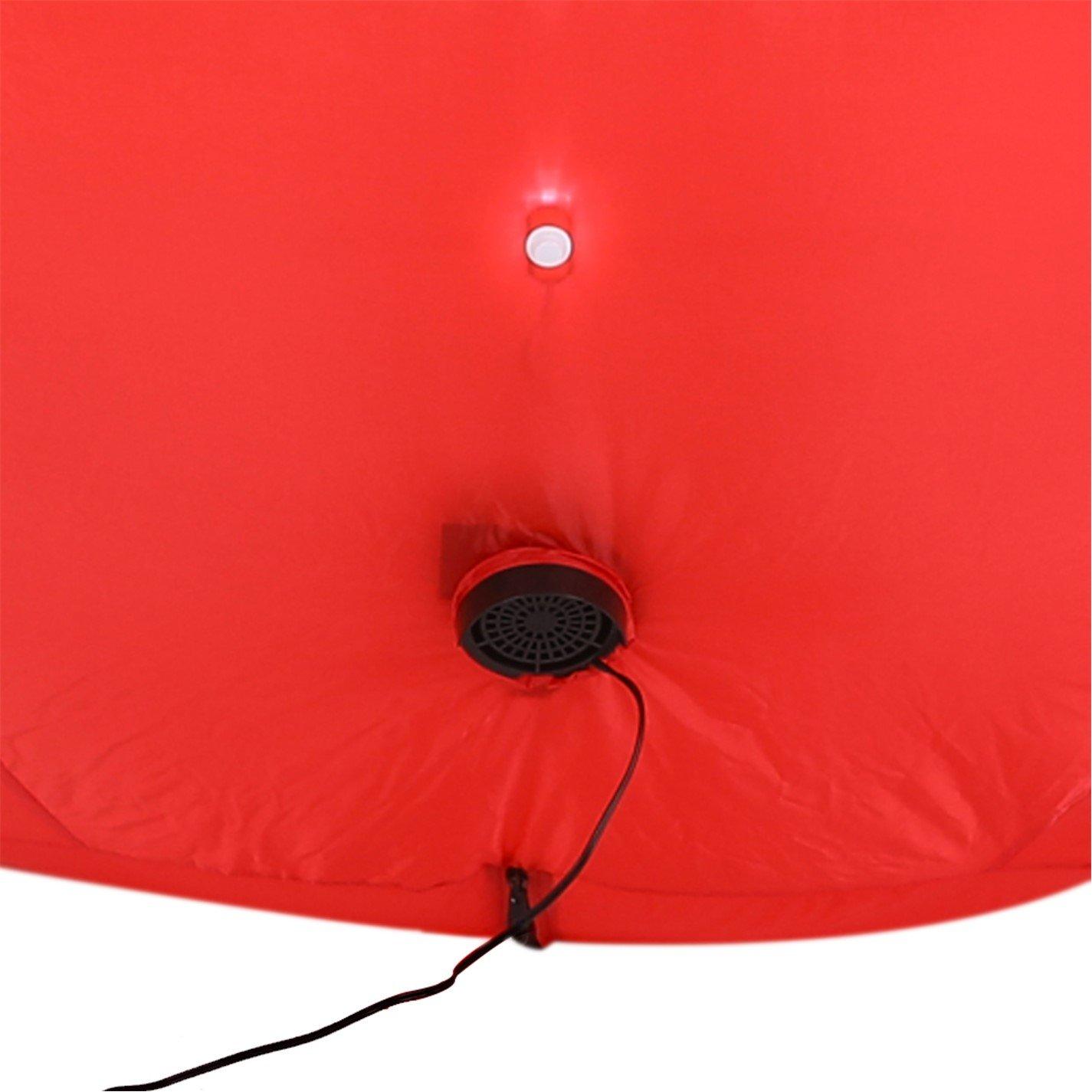 Red - LIFE IDEAS - 120cm Christmas Ball Inflatable Decoration - 9