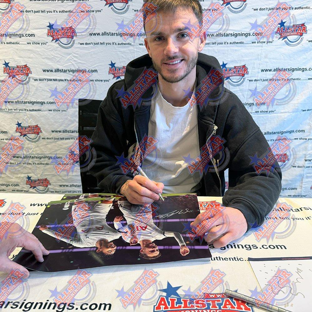 White - AllStarSignings Ltd - James Maddison signed Tottenham Hotspur photo - 2