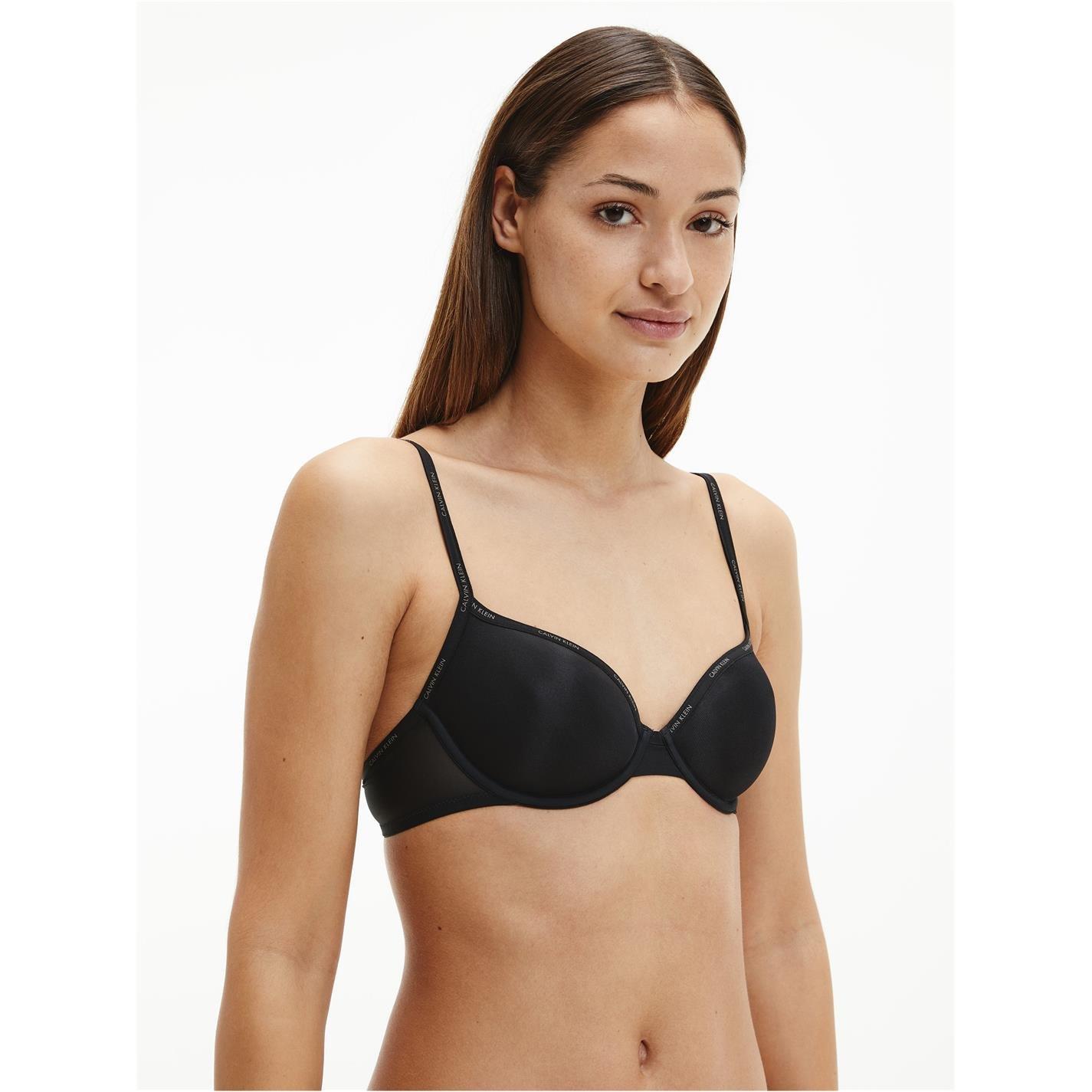 Negro 001 - Calvin Klein - Sheer Marq Demi Lightly Lined Bra - 1