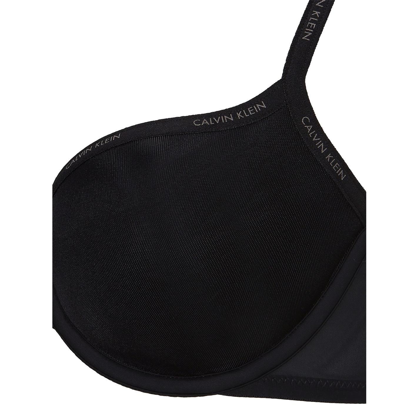 Nero 001 - Calvin Klein - Sheer Marq Demi Lightly Lined Bra - 6