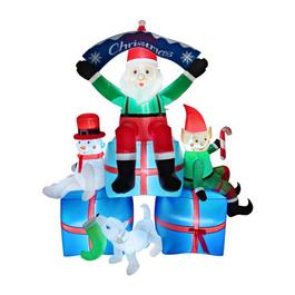 LIFE IDEAS 2.1M Inflatable Santa Claus