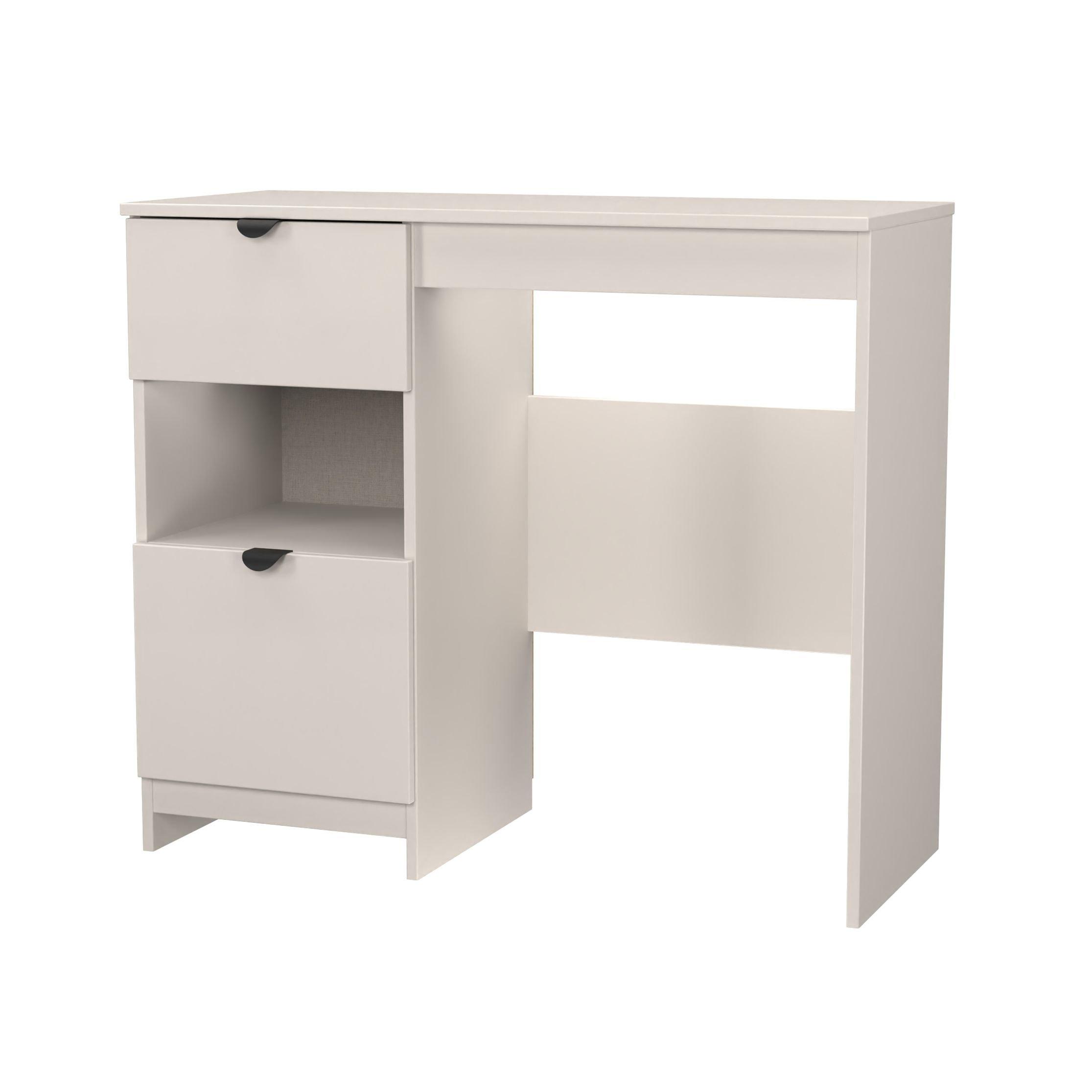 Kashmir Matt - Welcome Furniture - Solomon 2 Drawer Open Shelf Vanity - 3