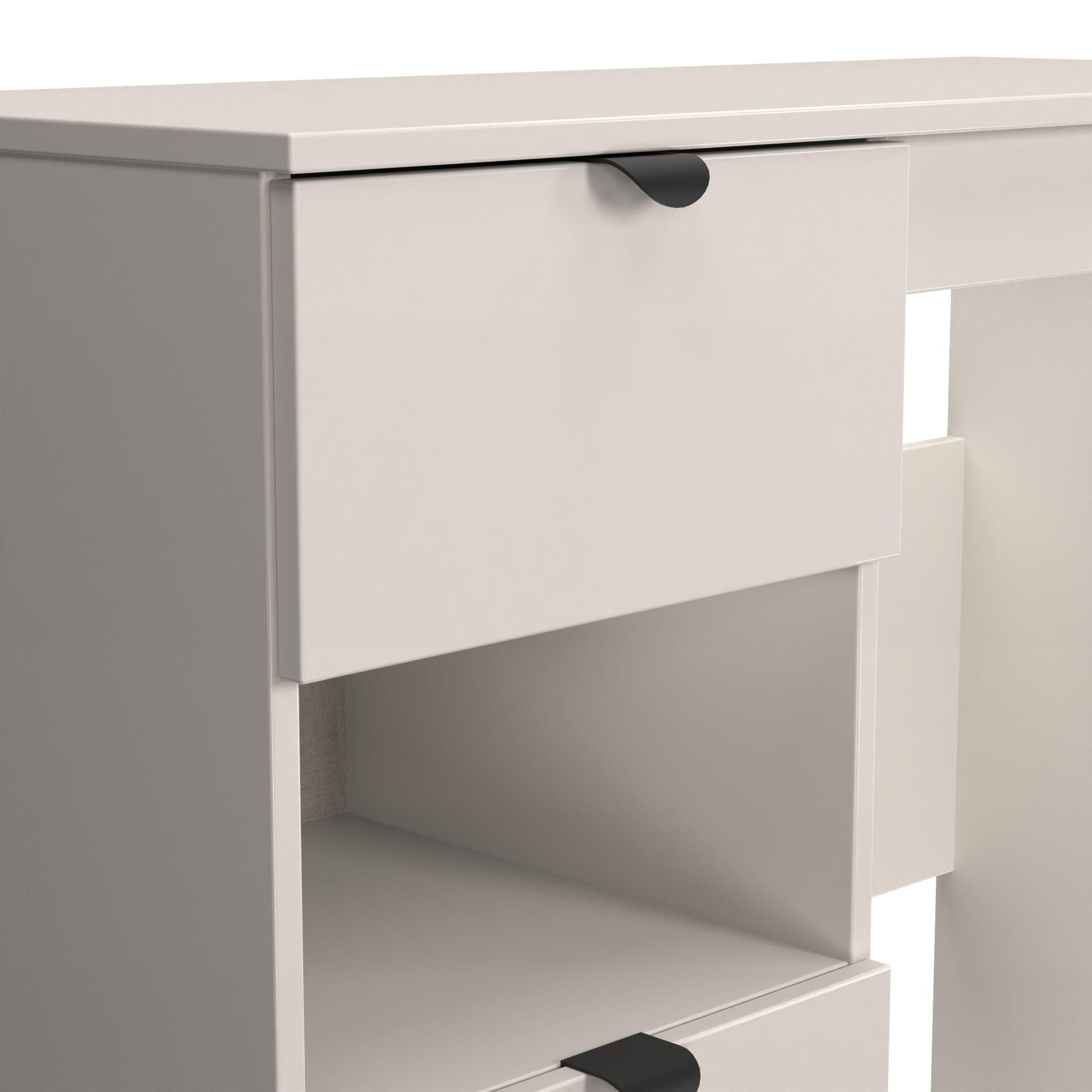 Kashmir Matt - Welcome Furniture - Solomon 2 Drawer Open Shelf Vanity - 4