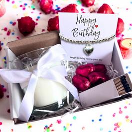 Aye Do Happy Birthday Gift Hamper Bracelet & Candle 609