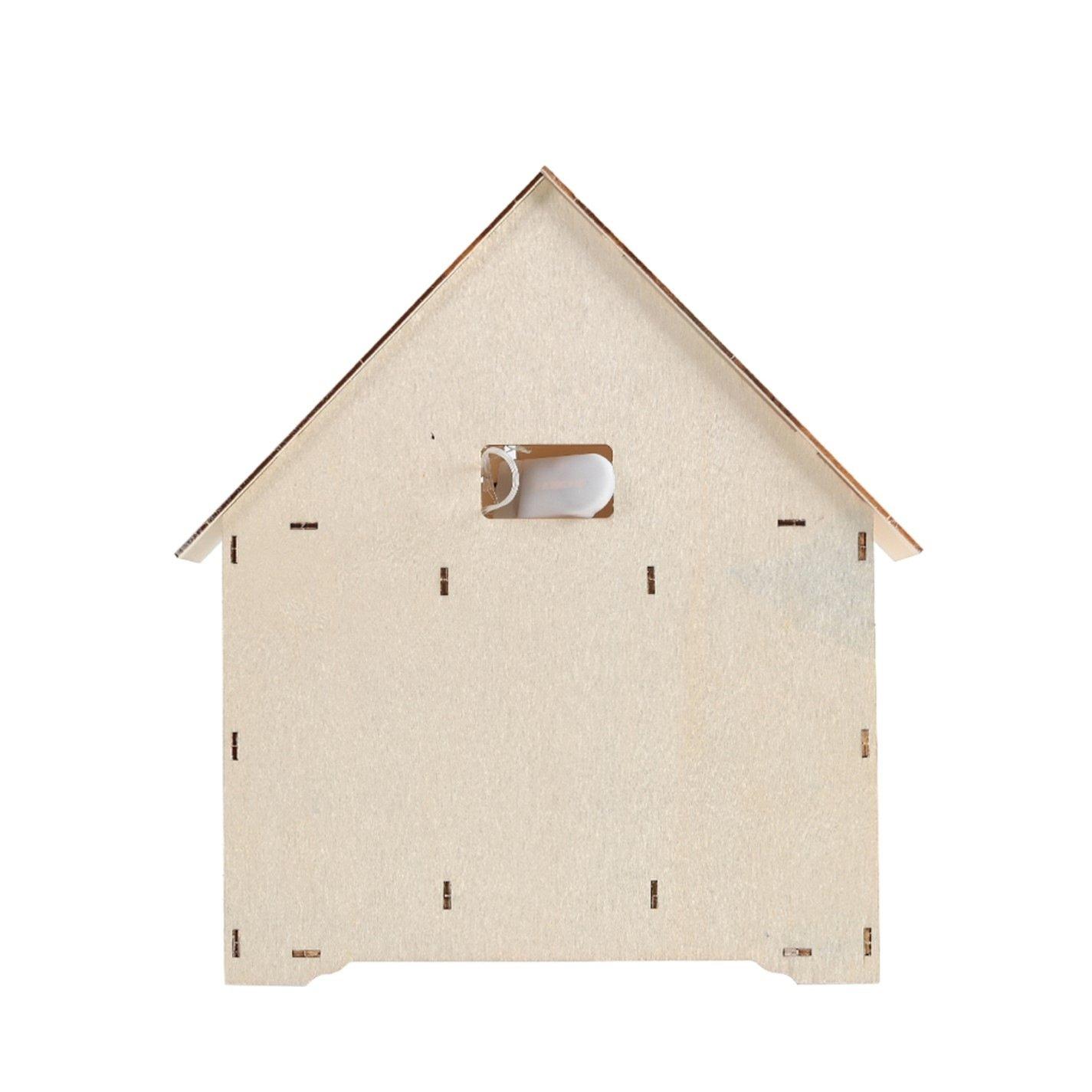 Wood - LIFE IDEAS - Wooden Christmas Advent Calendar with LED Light - 6