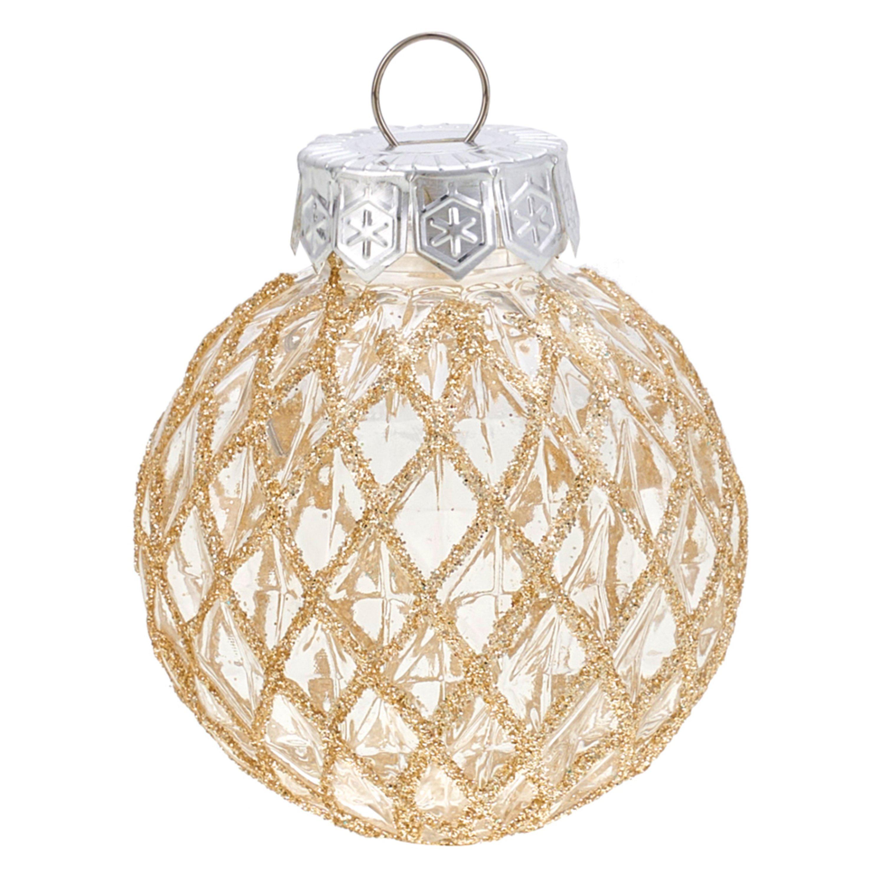 Gold - LIFE IDEAS - Set of 30 Christmas Baubles Christmas Tree - 4