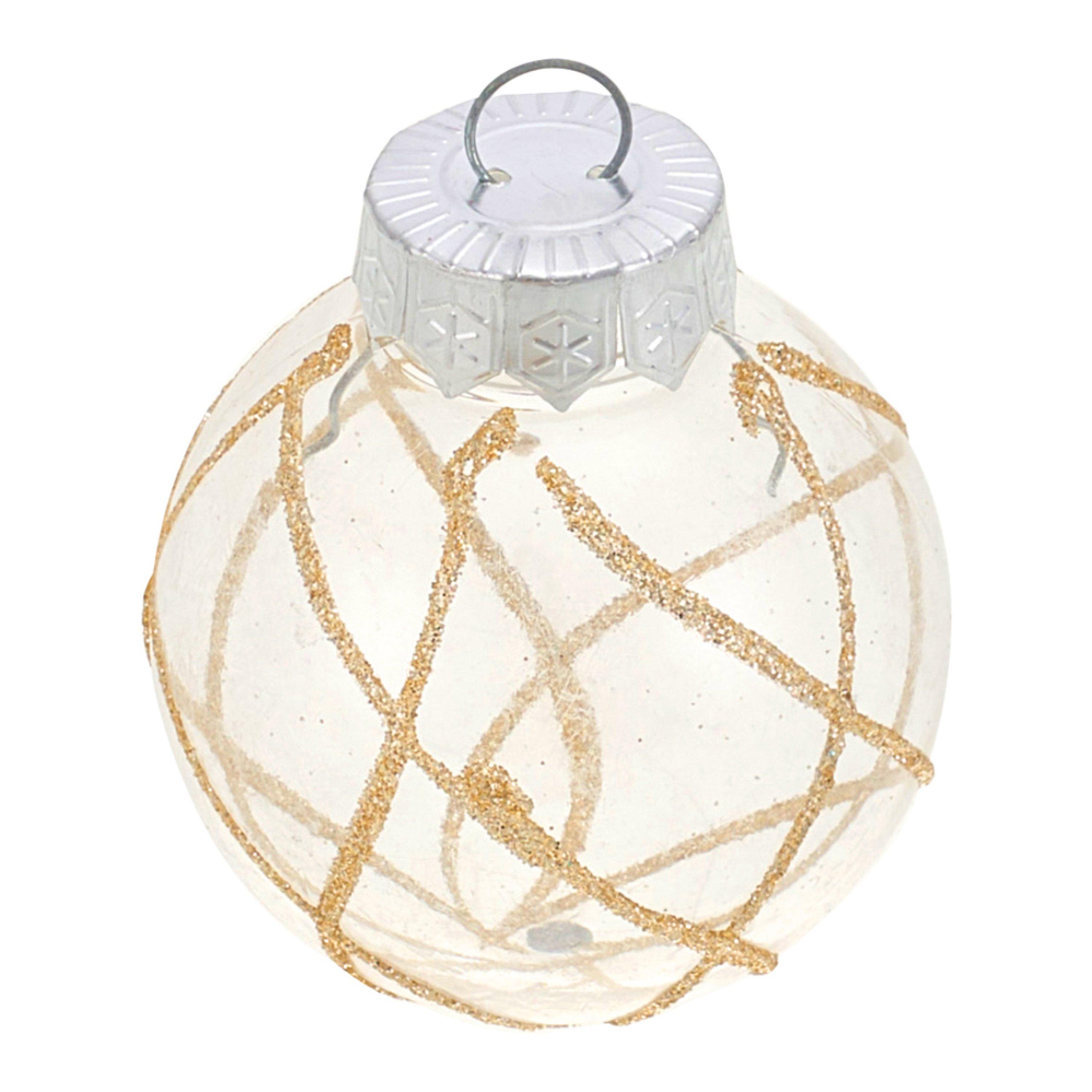 Gold - LIFE IDEAS - Set of 30 Christmas Baubles Christmas Tree - 5