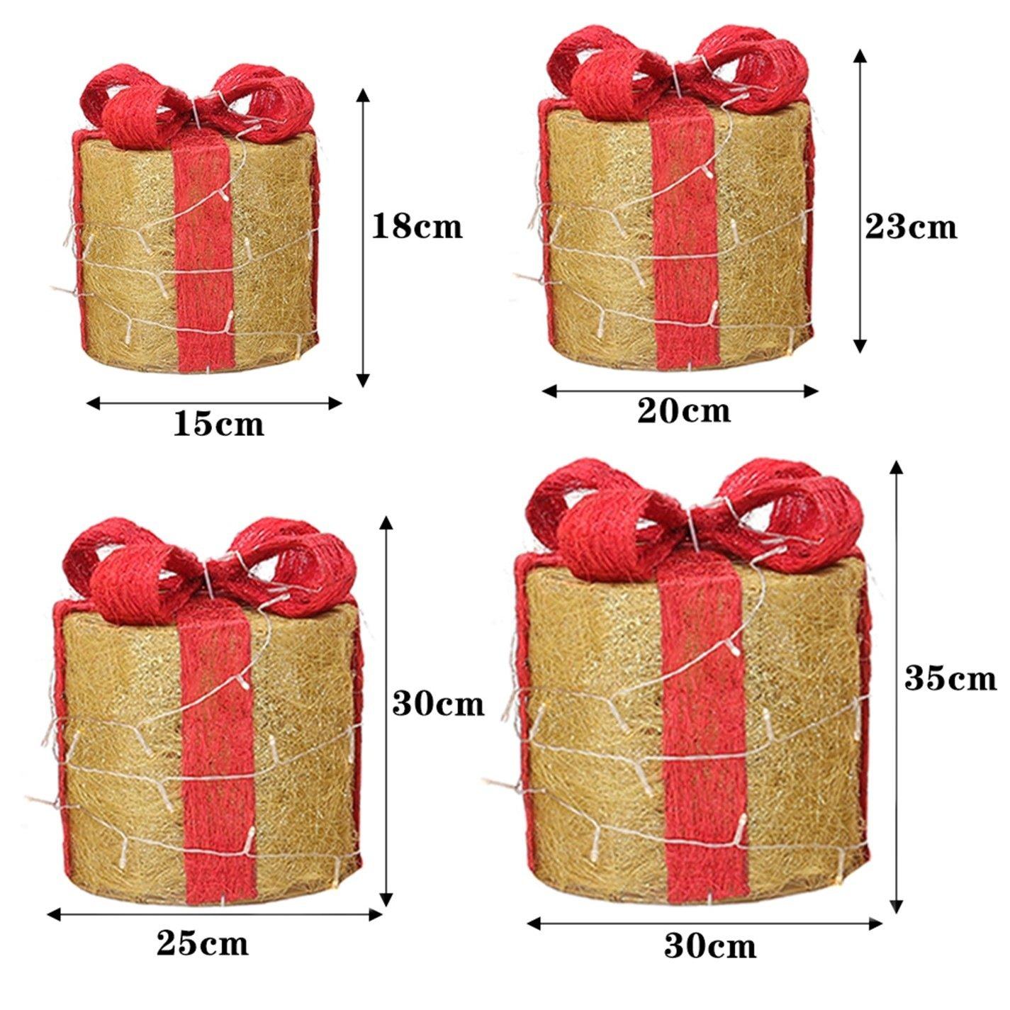 Goldred - LIFE IDEAS - 4Pcs Christmas Gift Box - 12