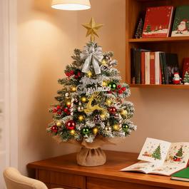 LIFE IDEAS Mini Pine Christmas Tree for Holiday Decoration