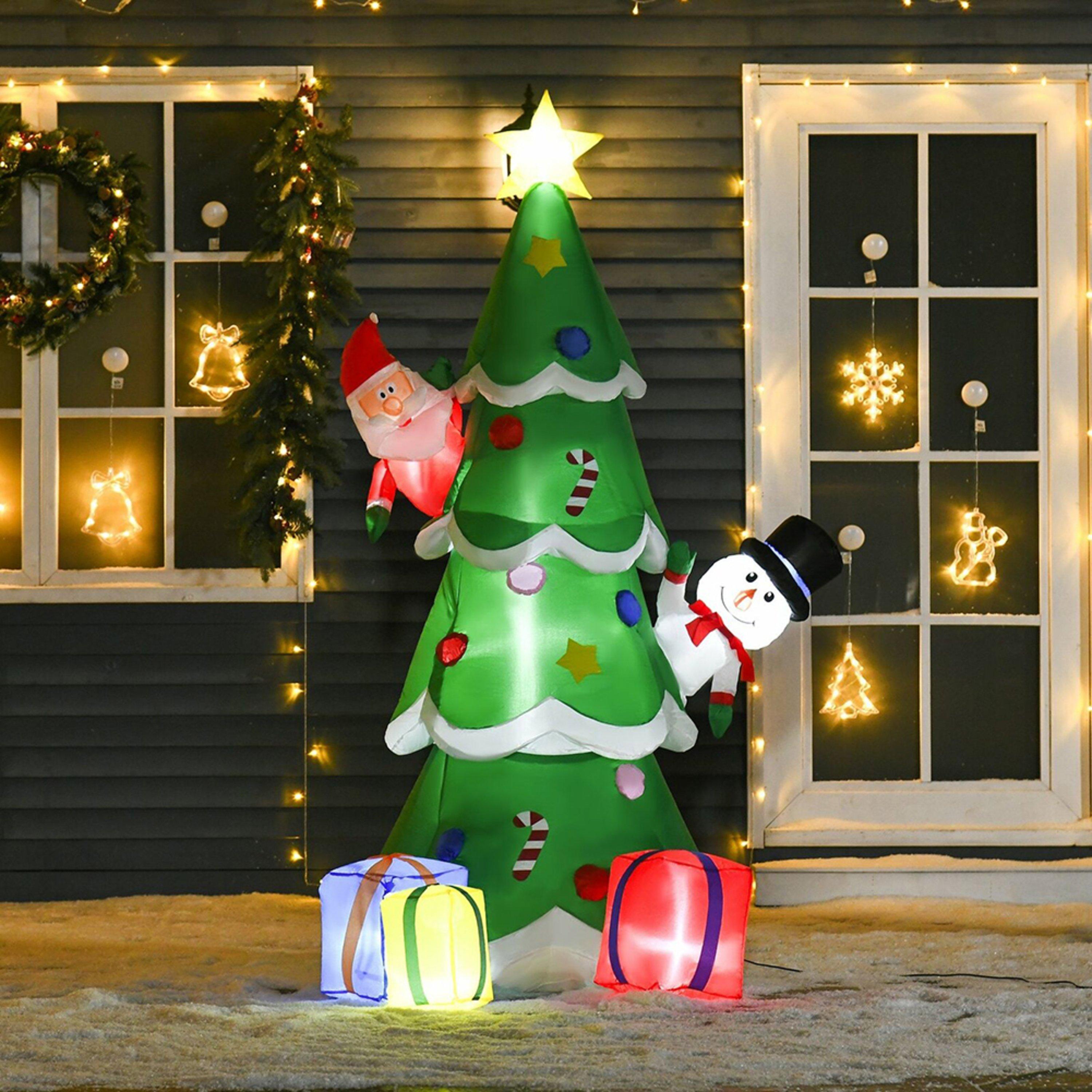 Multi - LIFE IDEAS - Inflatable Xmas Tree Snowman Air Blown - 2