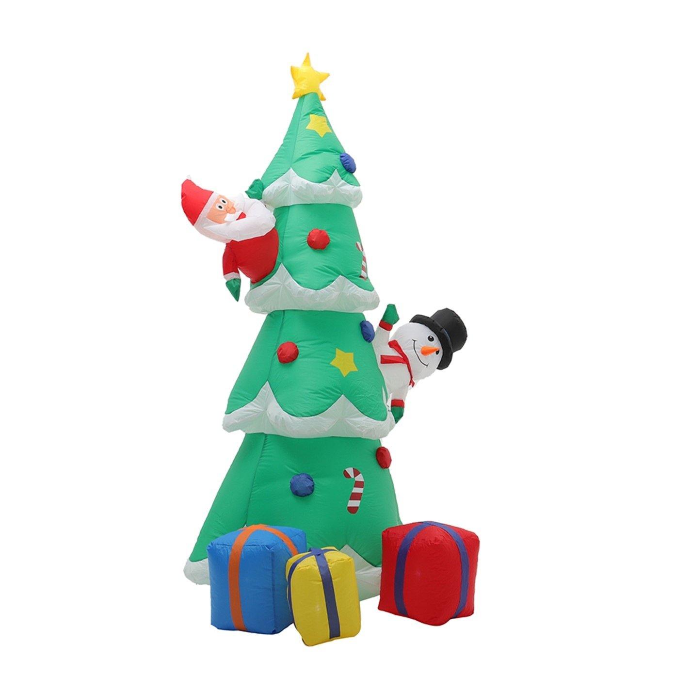 Multi - LIFE IDEAS - Inflatable Xmas Tree Snowman Air Blown - 5