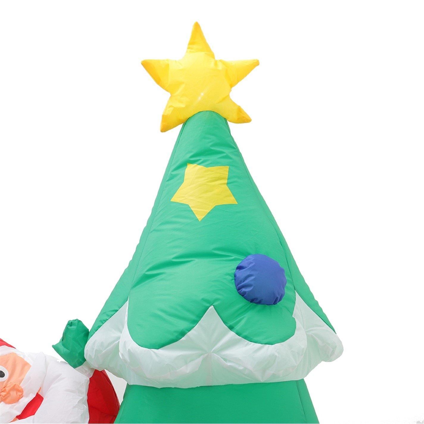 Multi - LIFE IDEAS - Inflatable Xmas Tree Snowman Air Blown - 7