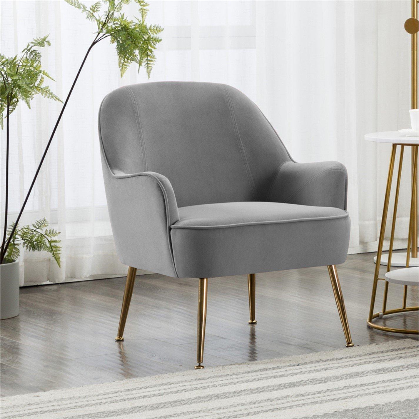 Grey - Kabinet UK - Modern Upholstered Wingback Chair Grey - 2