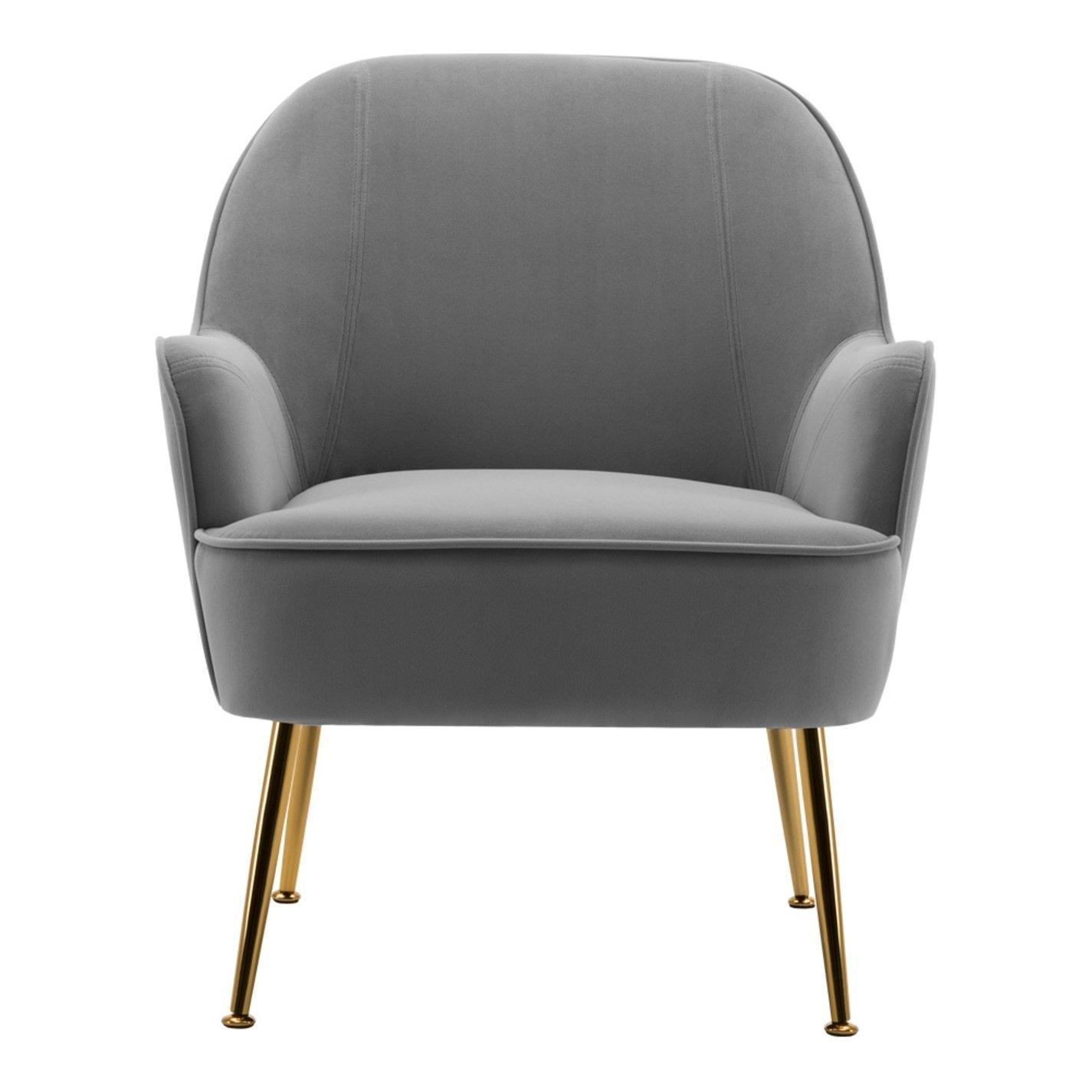 Grey - Kabinet UK - Modern Upholstered Wingback Chair Grey - 3