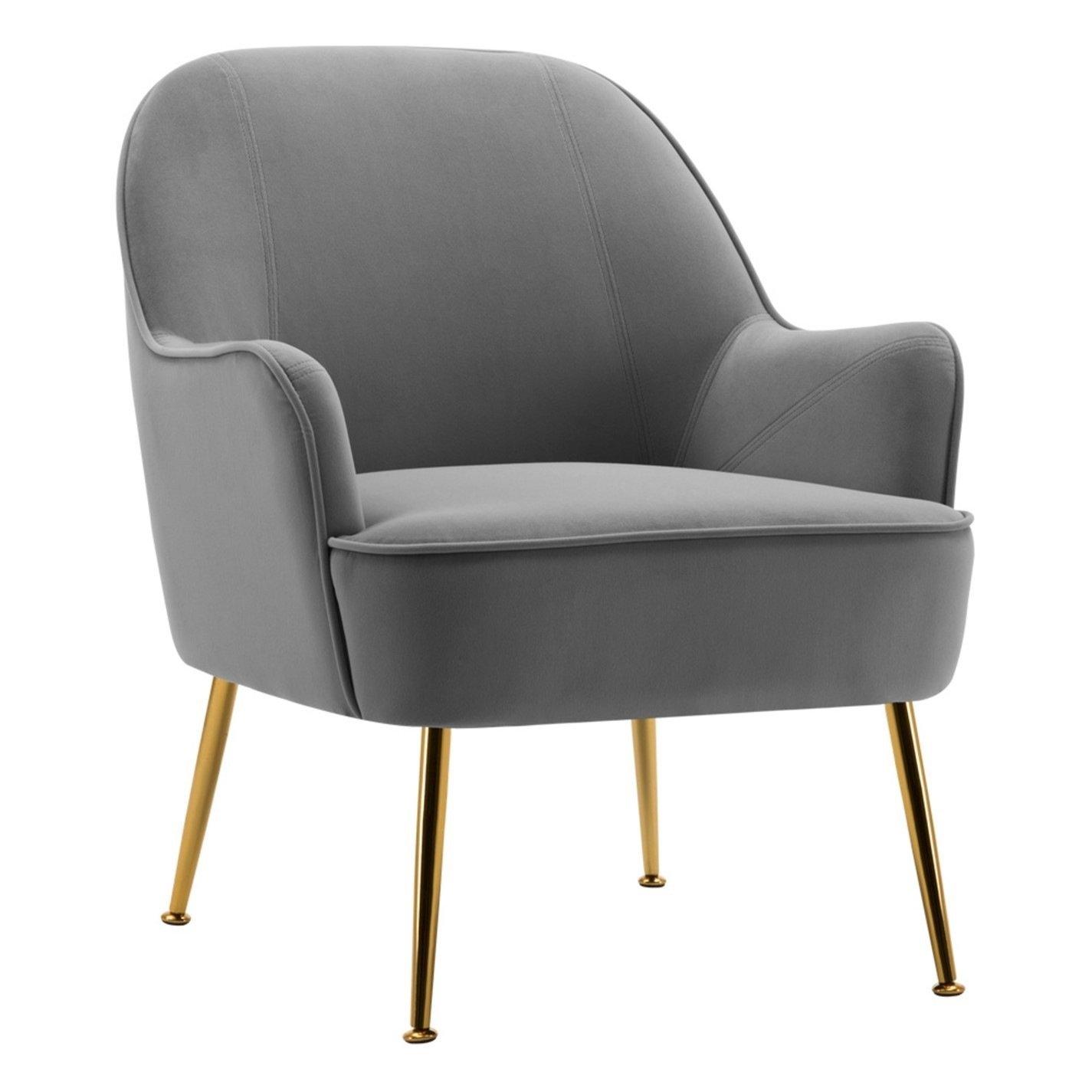 Grey - Kabinet UK - Modern Upholstered Wingback Chair Grey - 4