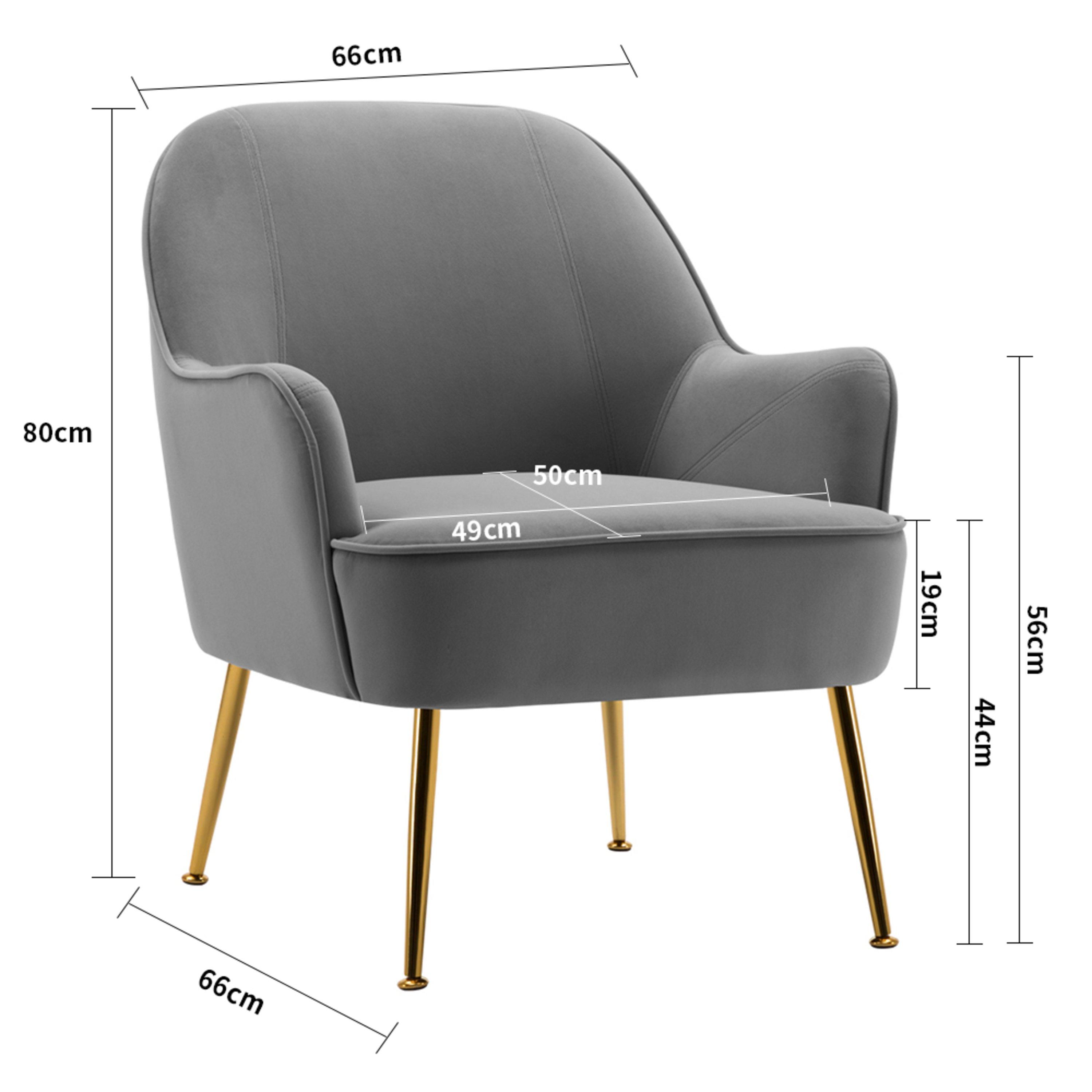 Grey - Kabinet UK - Modern Upholstered Wingback Chair Grey - 6