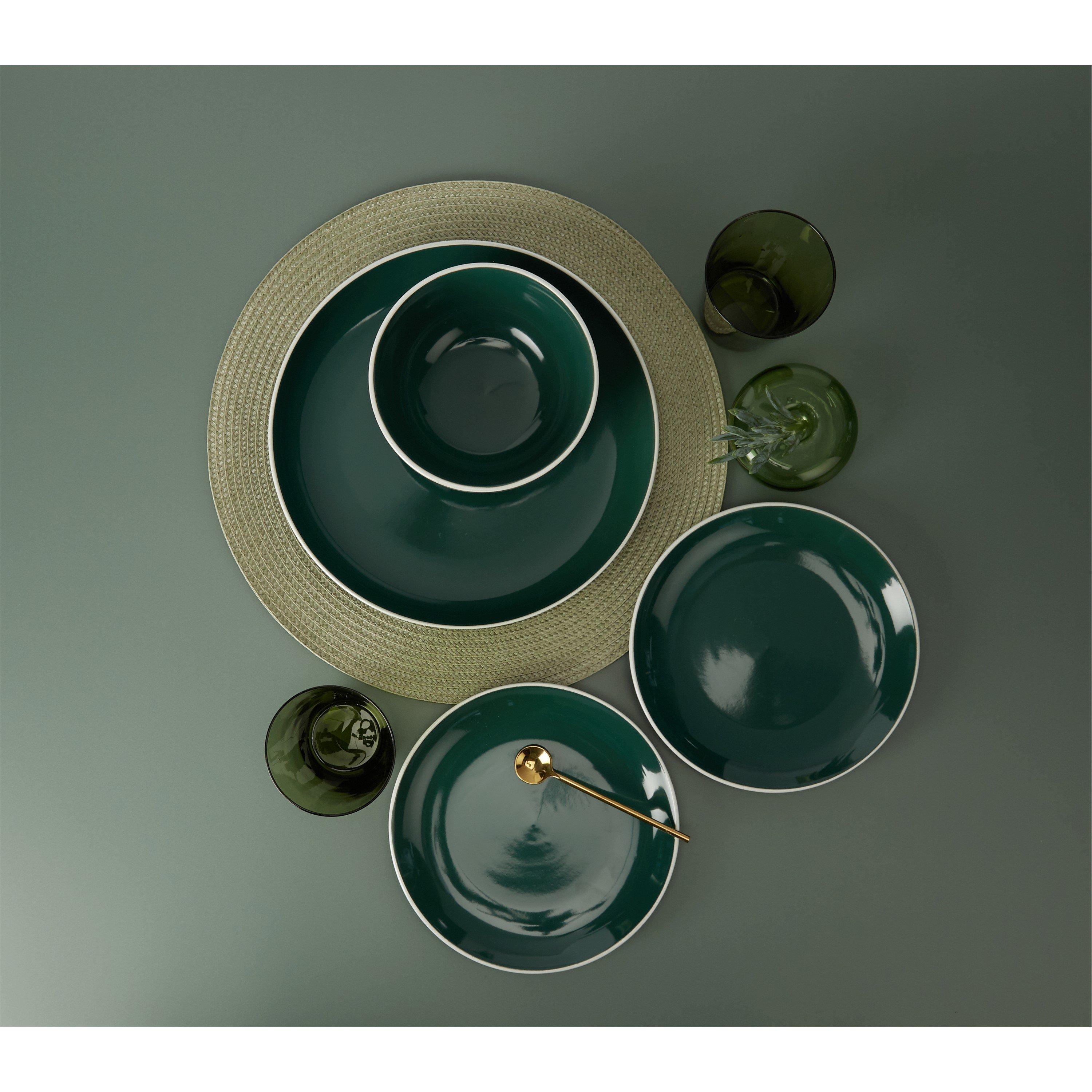Green - Waterside - 12PC Emerald Dinner Set - 3