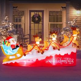LIFE IDEAS 8.9ft Christmas Inflatable Santa
