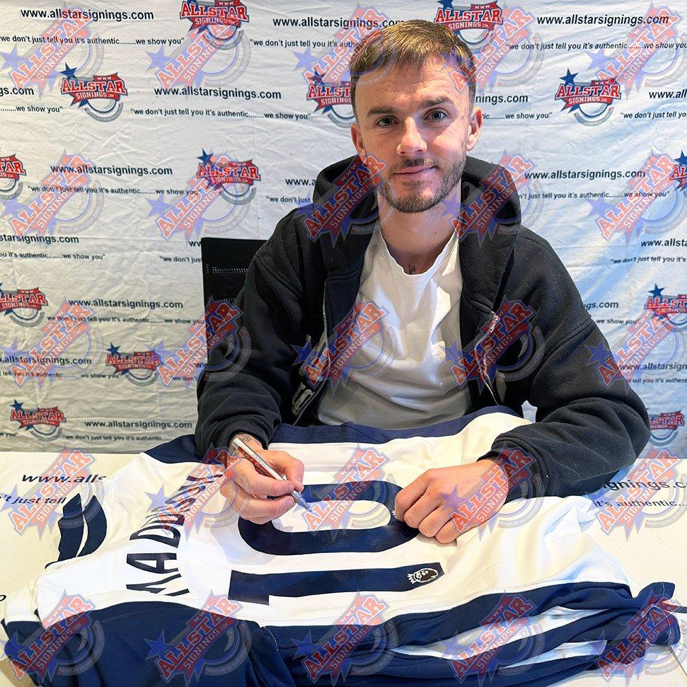 White - AllStarSignings Ltd - James Maddison signed Tottenham Hotspur shirt - 2