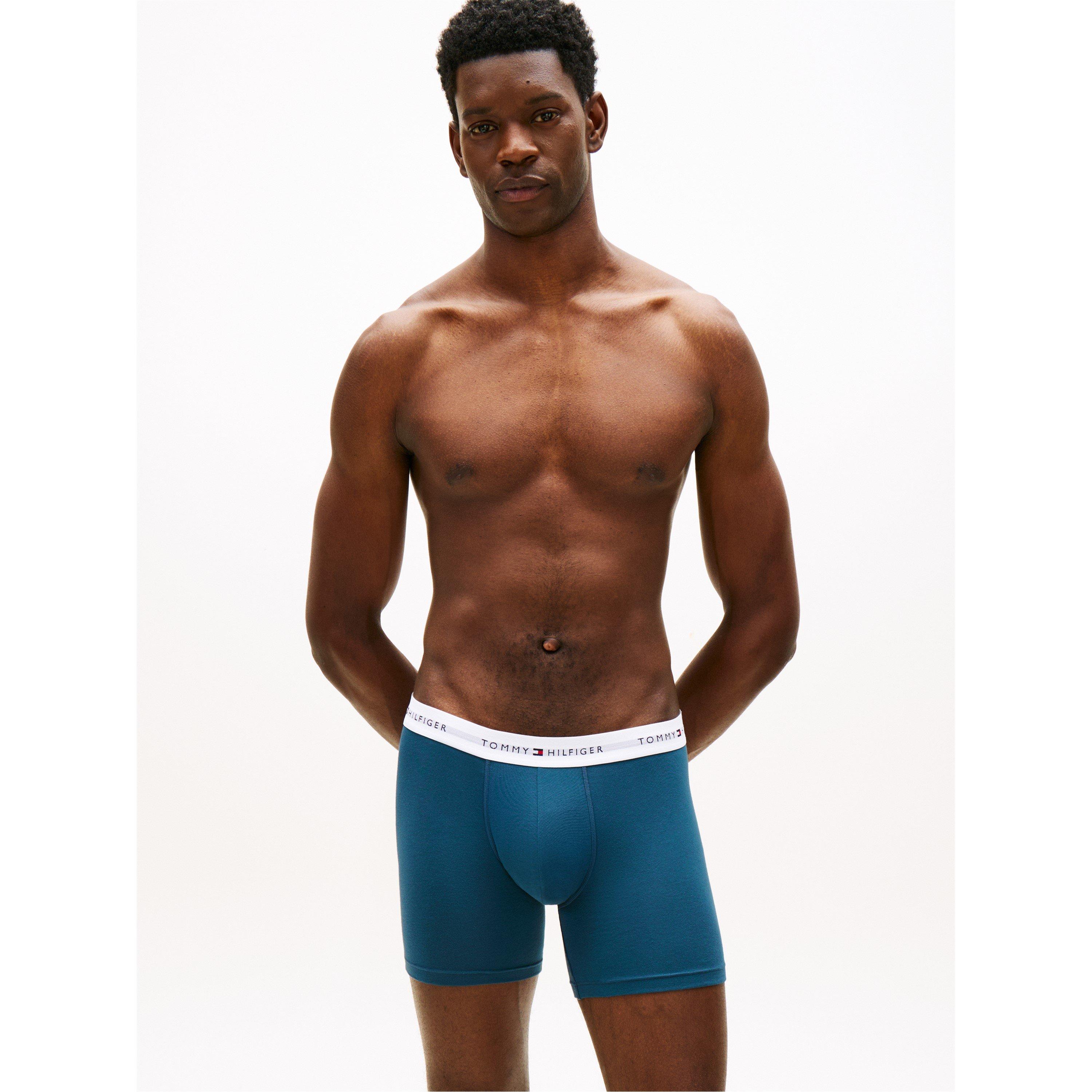 Blk/Blu/Ag Sea - Tommy Hilfiger - 3-Pack Boxer Briefs - 2
