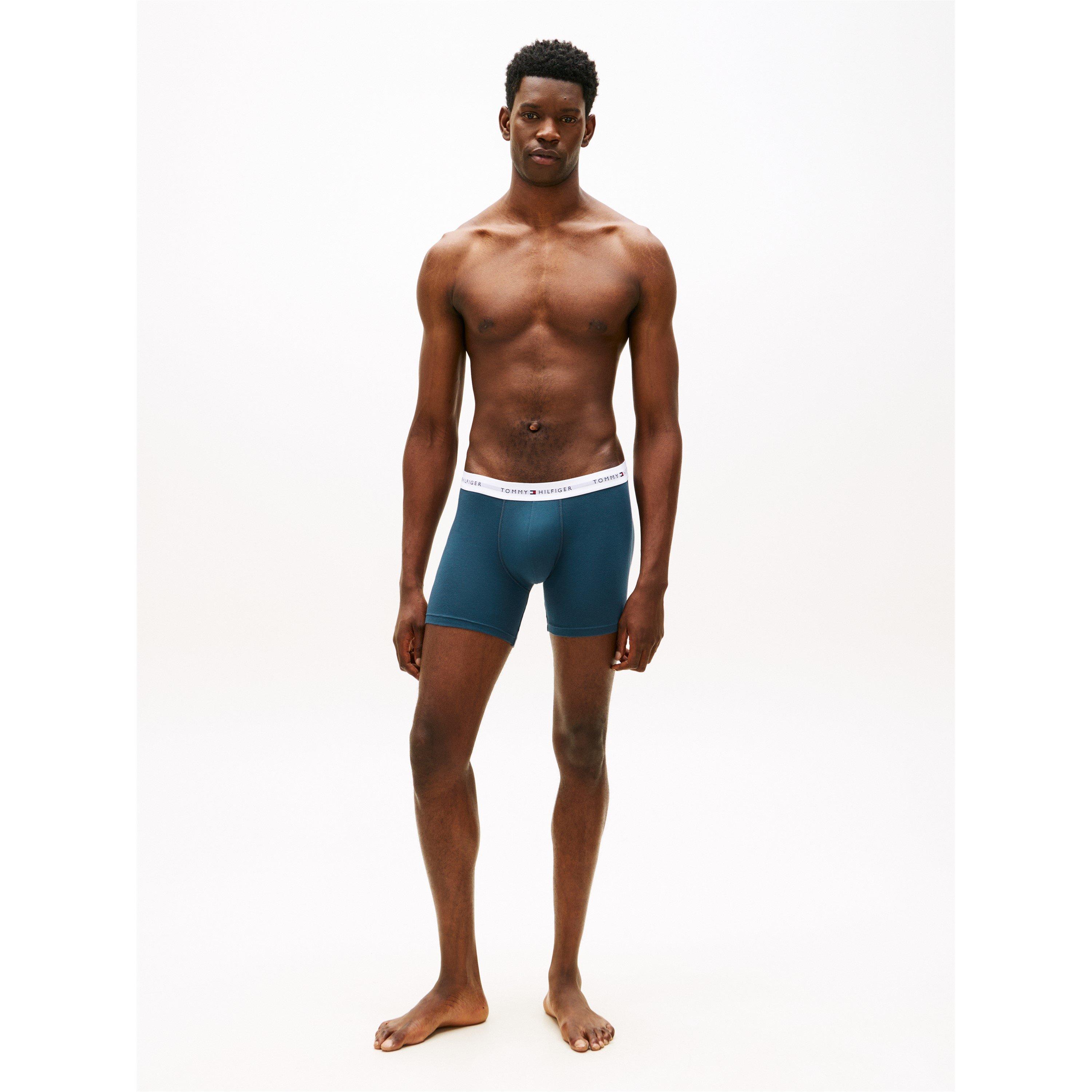 Blk/Blu/Ag Sea - Tommy Hilfiger - 3-Pack Boxer Briefs - 4