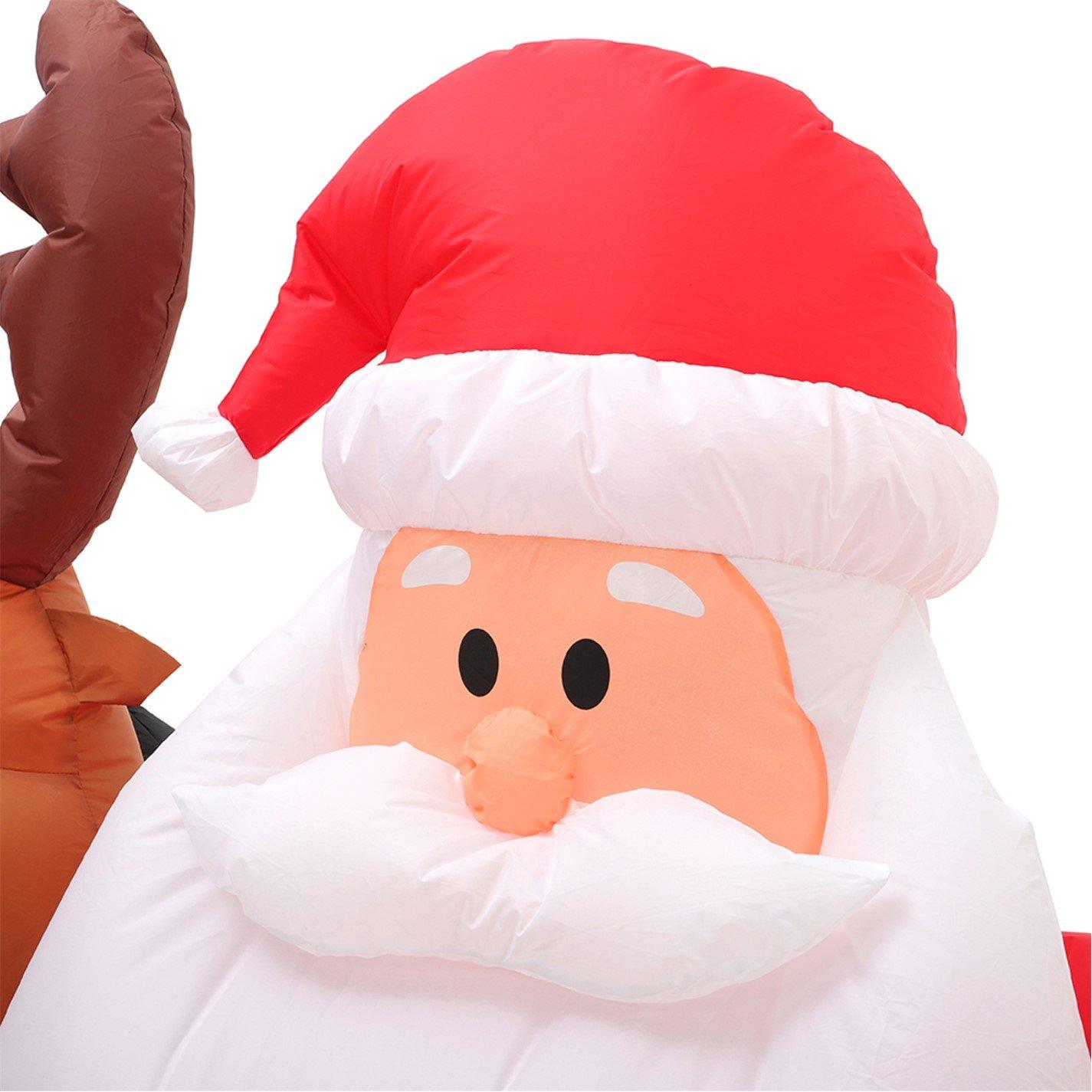 Multi - LIFE IDEAS - 1.5m Inflatable Father Christmas Air Blown - 7