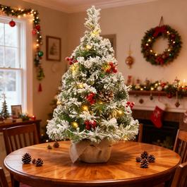 LIFE IDEAS Mini Christmas Tree Set for Holiday Decoration