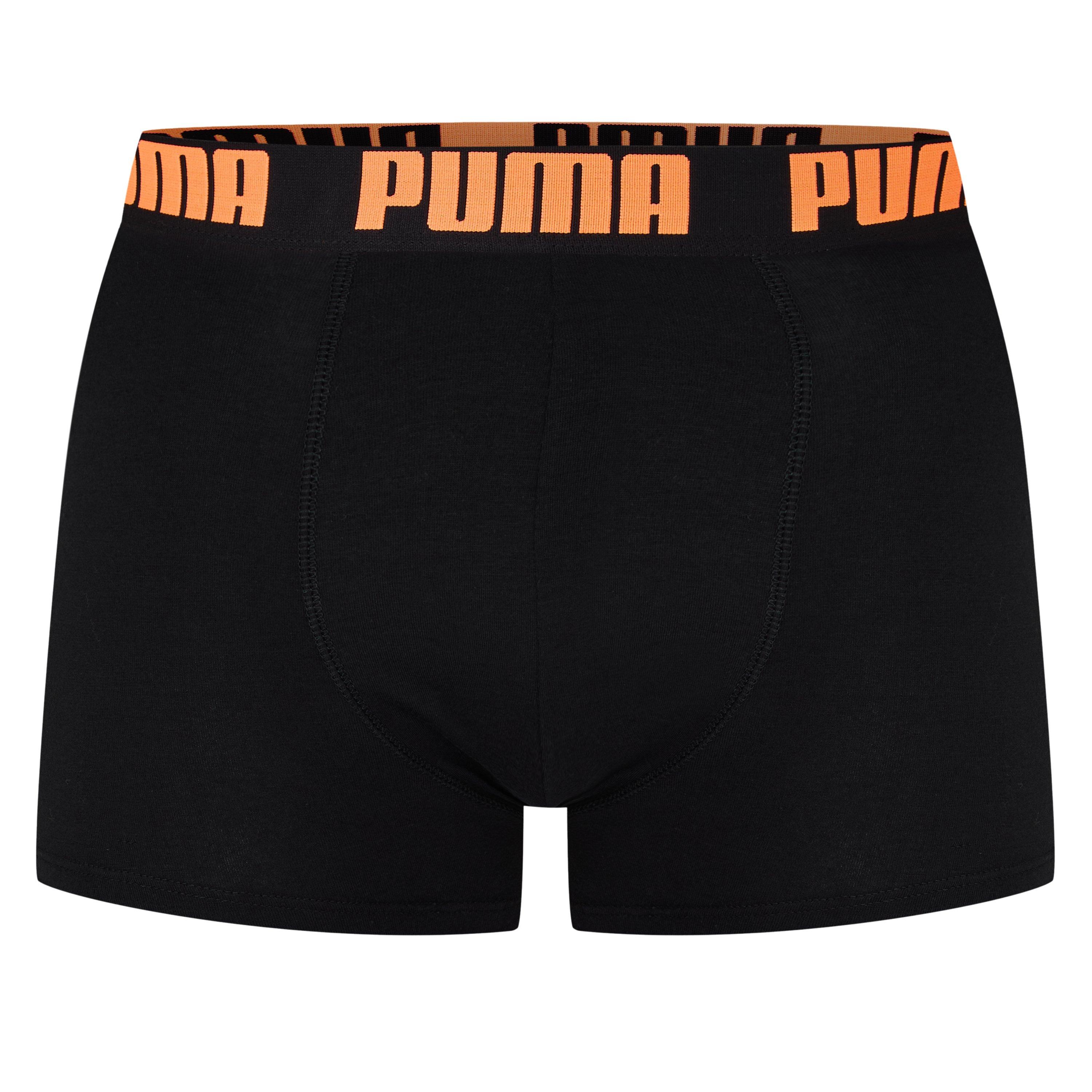 Zwart/Oranje - Puma - 2 Pack Boxers Mens - 2