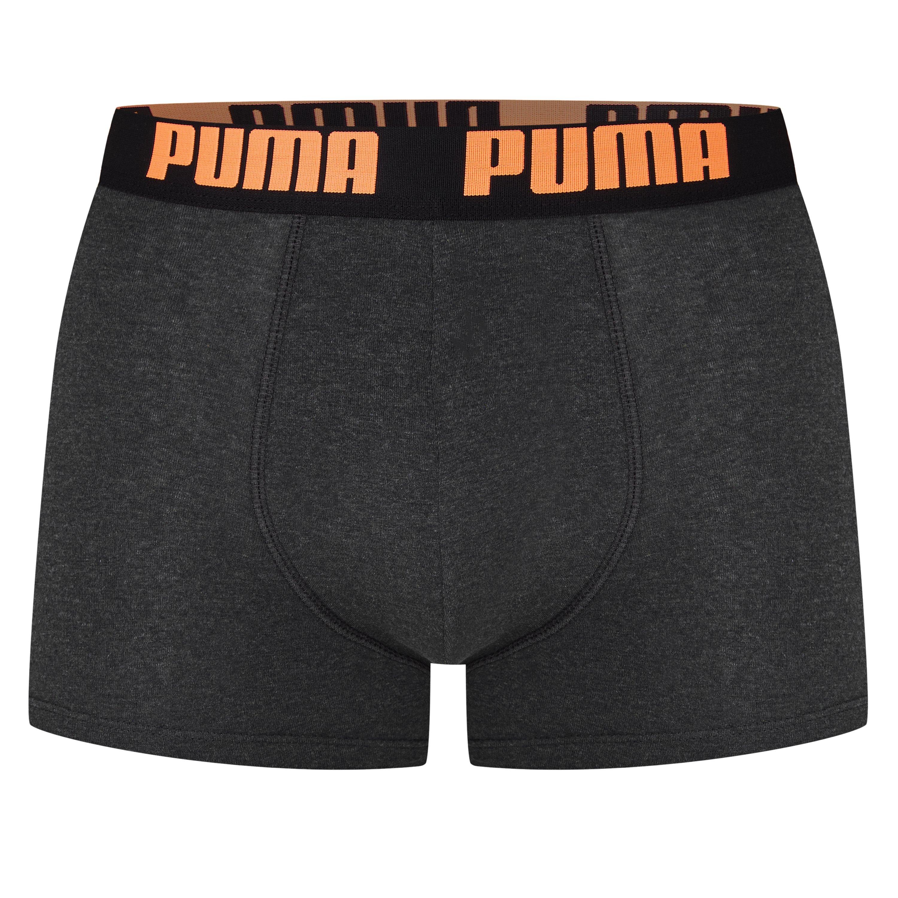 Zwart/Oranje - Puma - 2 Pack Boxers Mens - 3