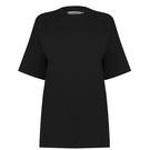 Noir - Hype - Black Oversized T-Shirt and Cycle Shorts Women's Set - 5