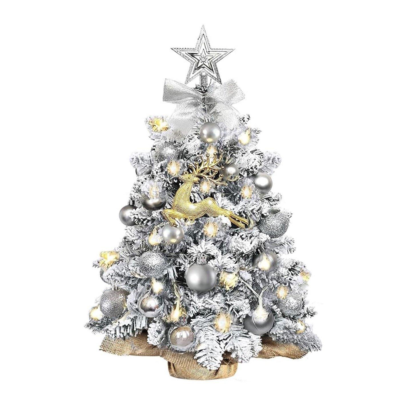 Silver - LIFE IDEAS - Mini Silver Christmas Tree for Holiday Decoration - 2