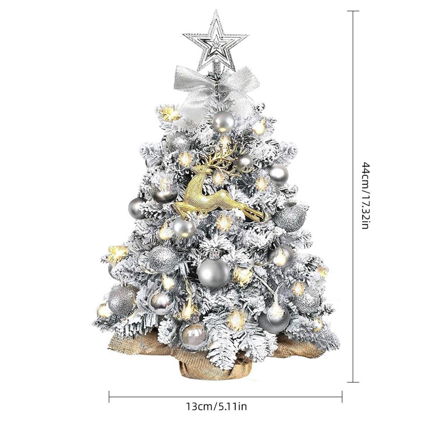 Silver - LIFE IDEAS - Mini Silver Christmas Tree for Holiday Decoration - 3