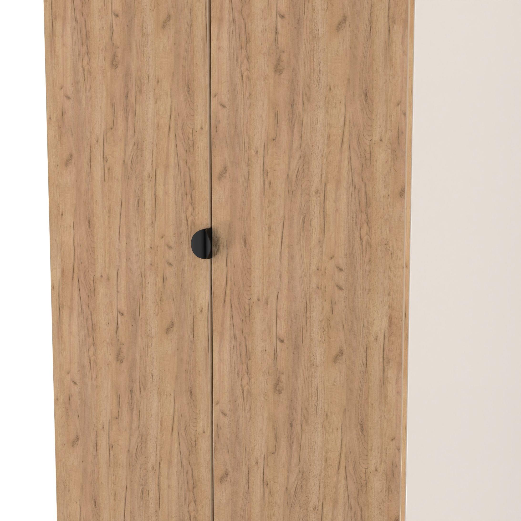 Craft Oak & Kas - Welcome Furniture - Solomon Double Wardrobe - 4