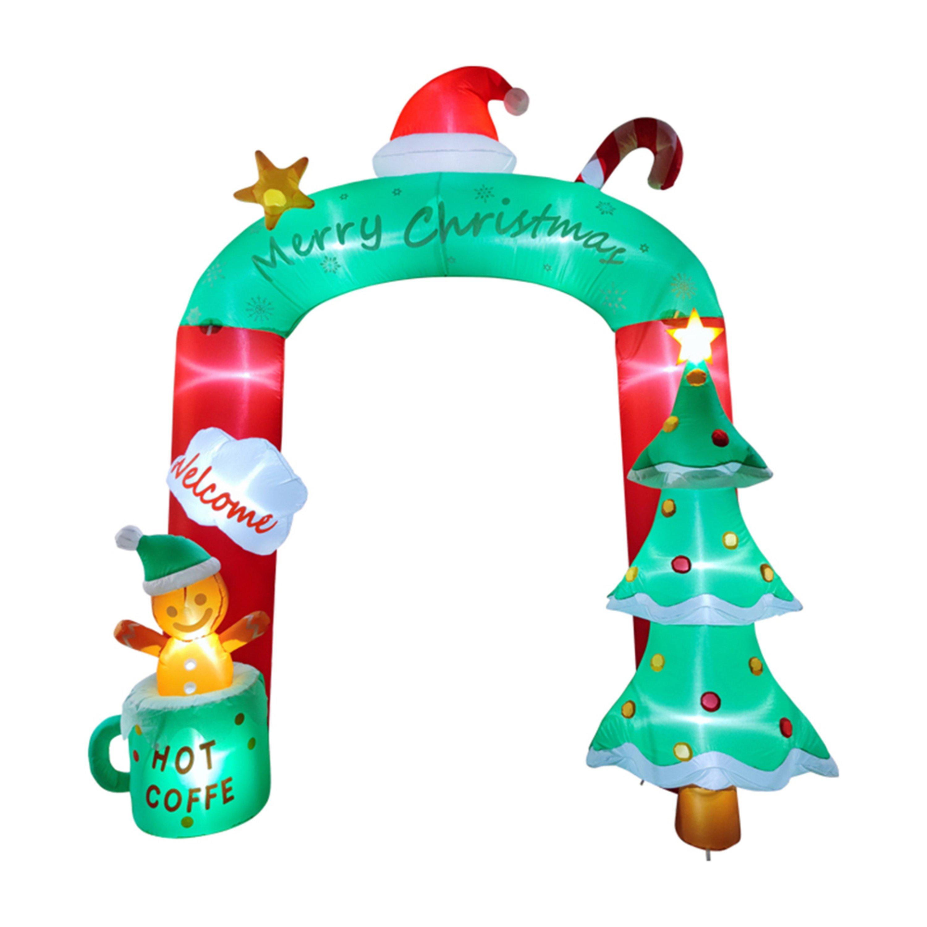 Multi-Colour - LIFE IDEAS - 2.7M Inflatable Christmas Decoration - 1