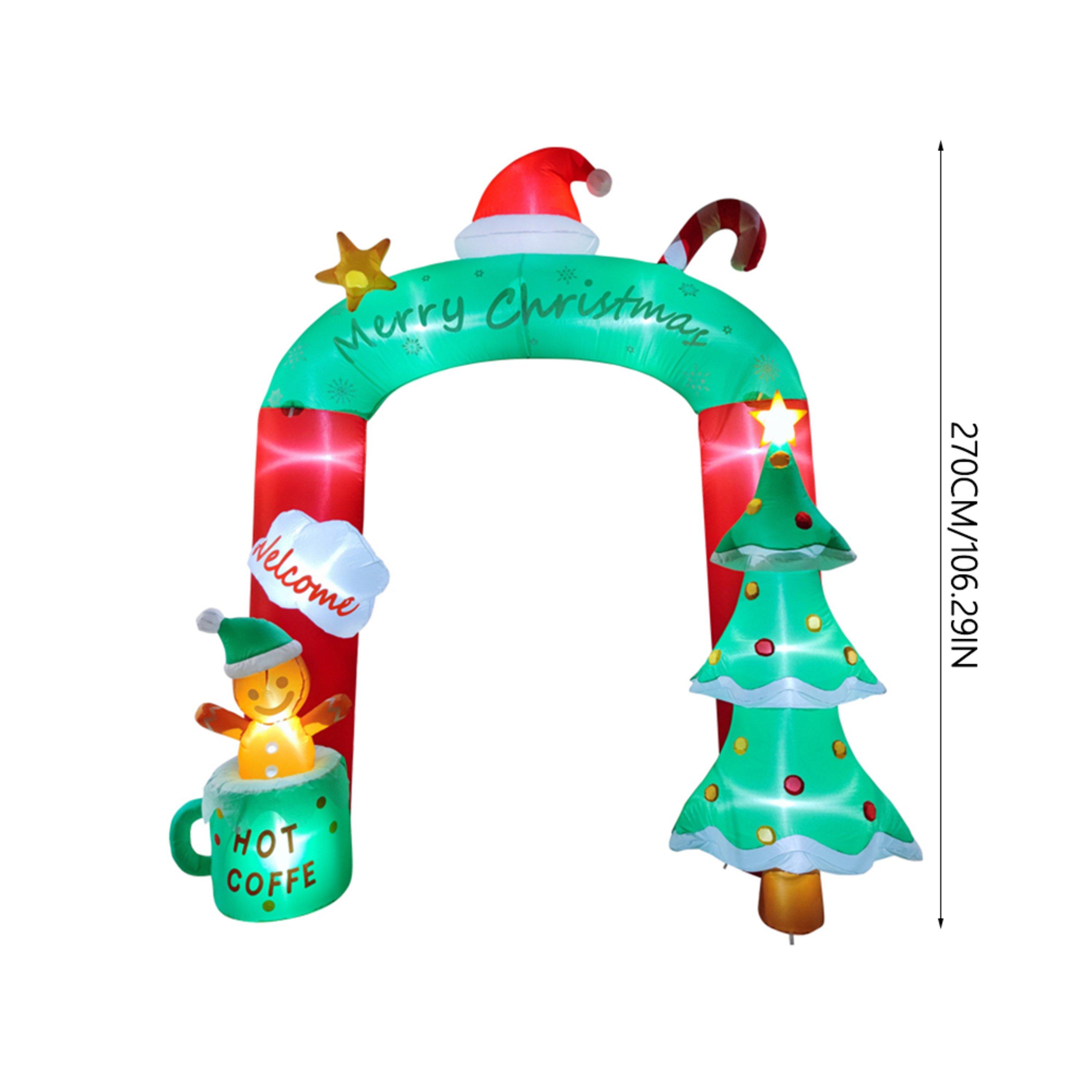 Multi-Colour - LIFE IDEAS - 2.7M Inflatable Christmas Decoration - 7