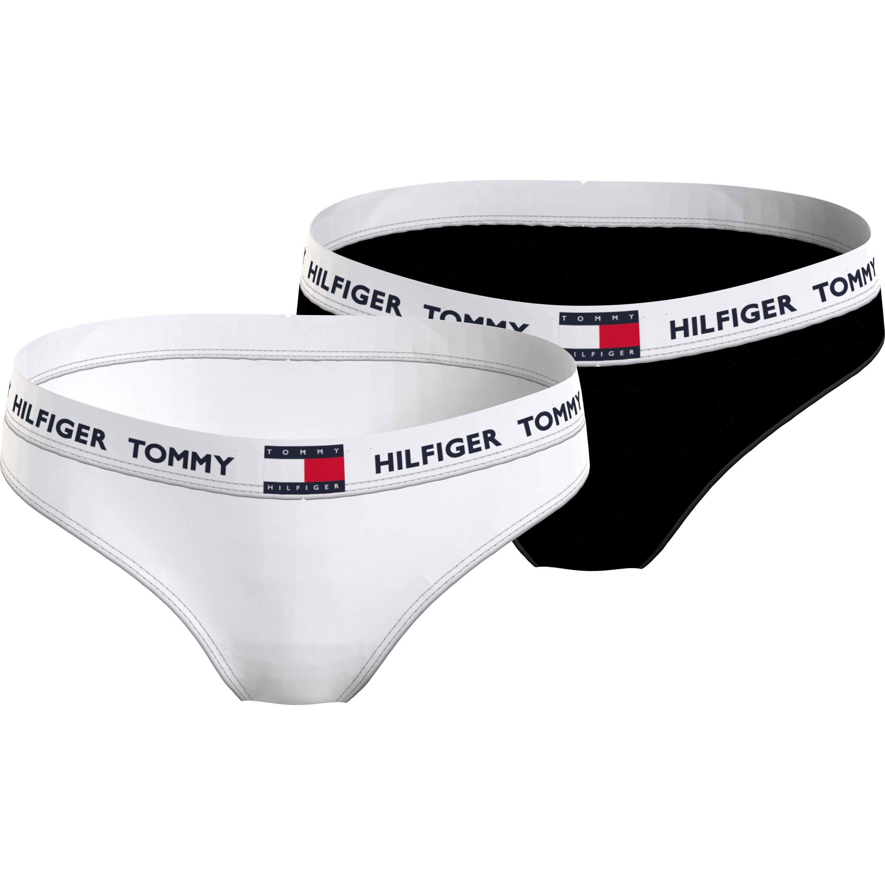 White/Black 0WS - Tommy Hilfiger - 2pk 85 Flag Brief Junior