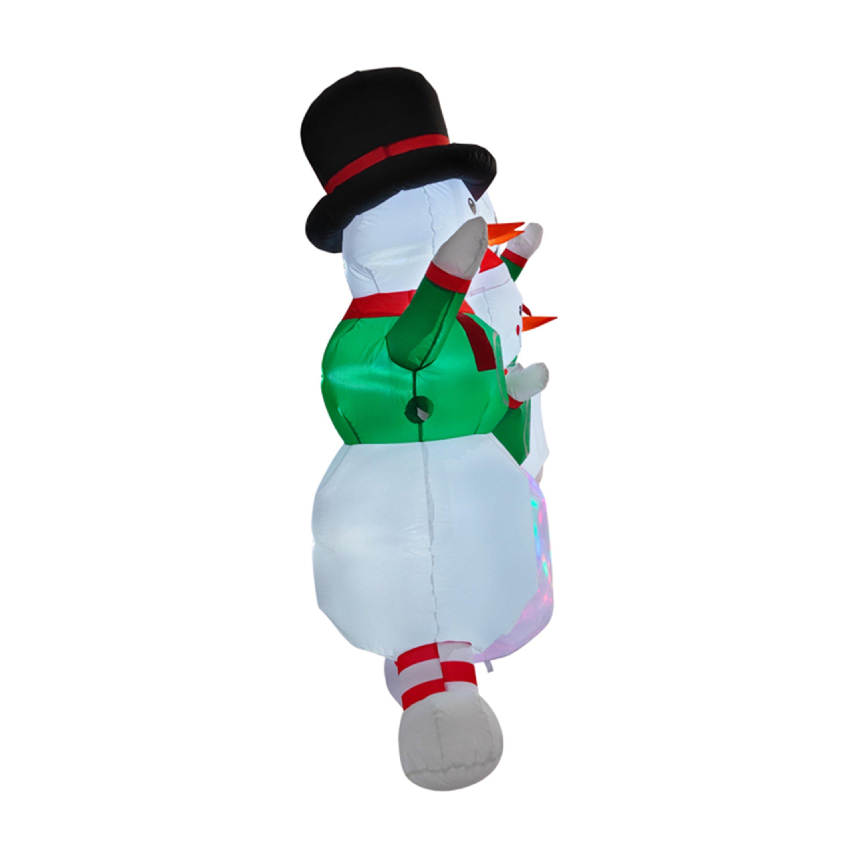 Multi-Colour - LIFE IDEAS - 2.4m Snowman Family Christmas Decoration - 5