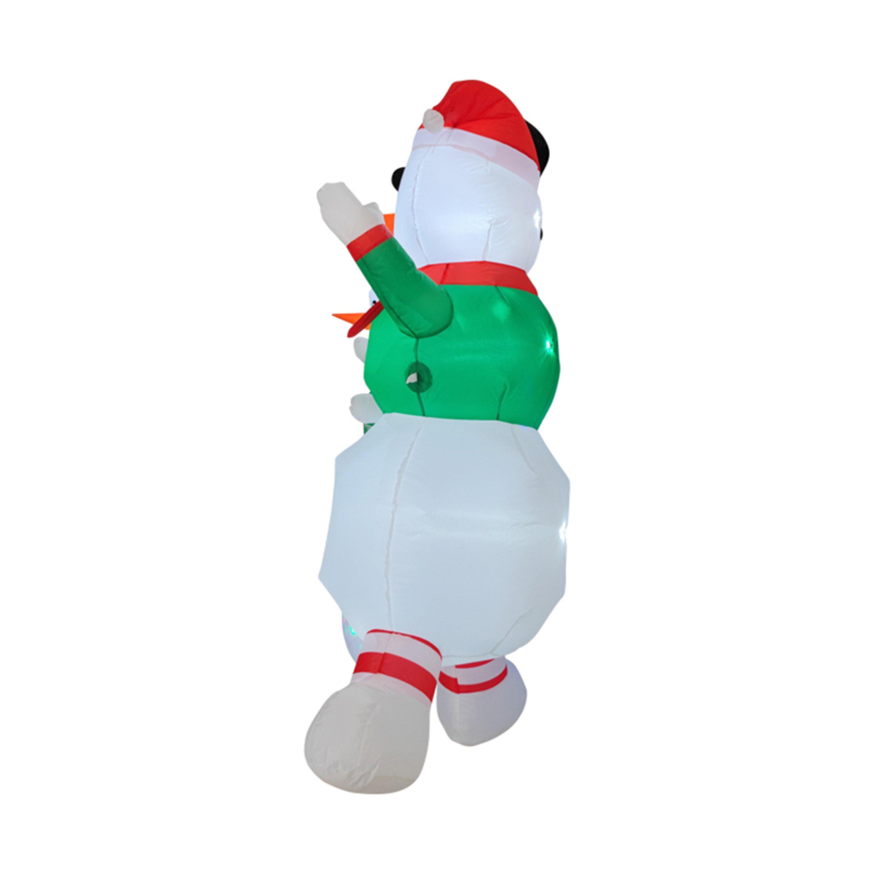 Multi-Colour - LIFE IDEAS - 2.4m Snowman Family Christmas Decoration - 6