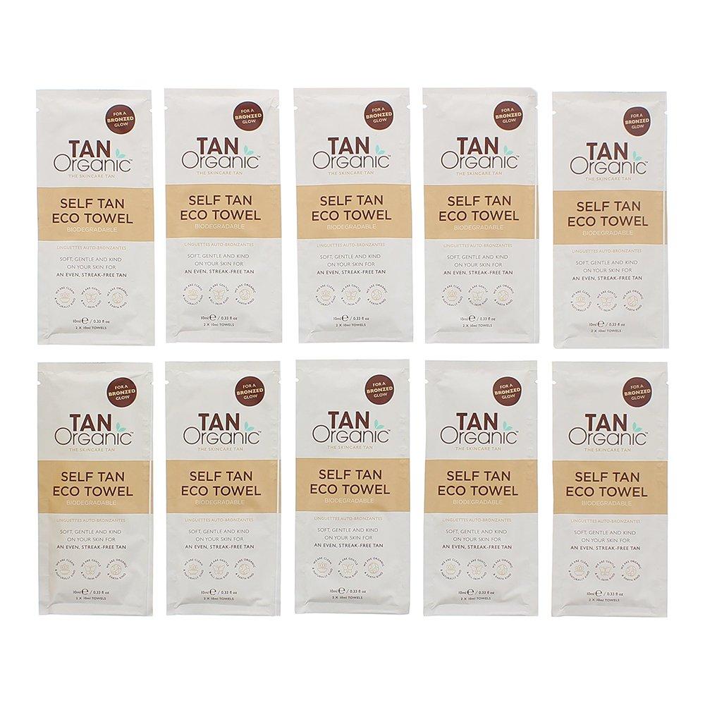 None - TanOrganic - TanOrganic Self Tan Eco Tanning Towel 10 x 10ml - 2