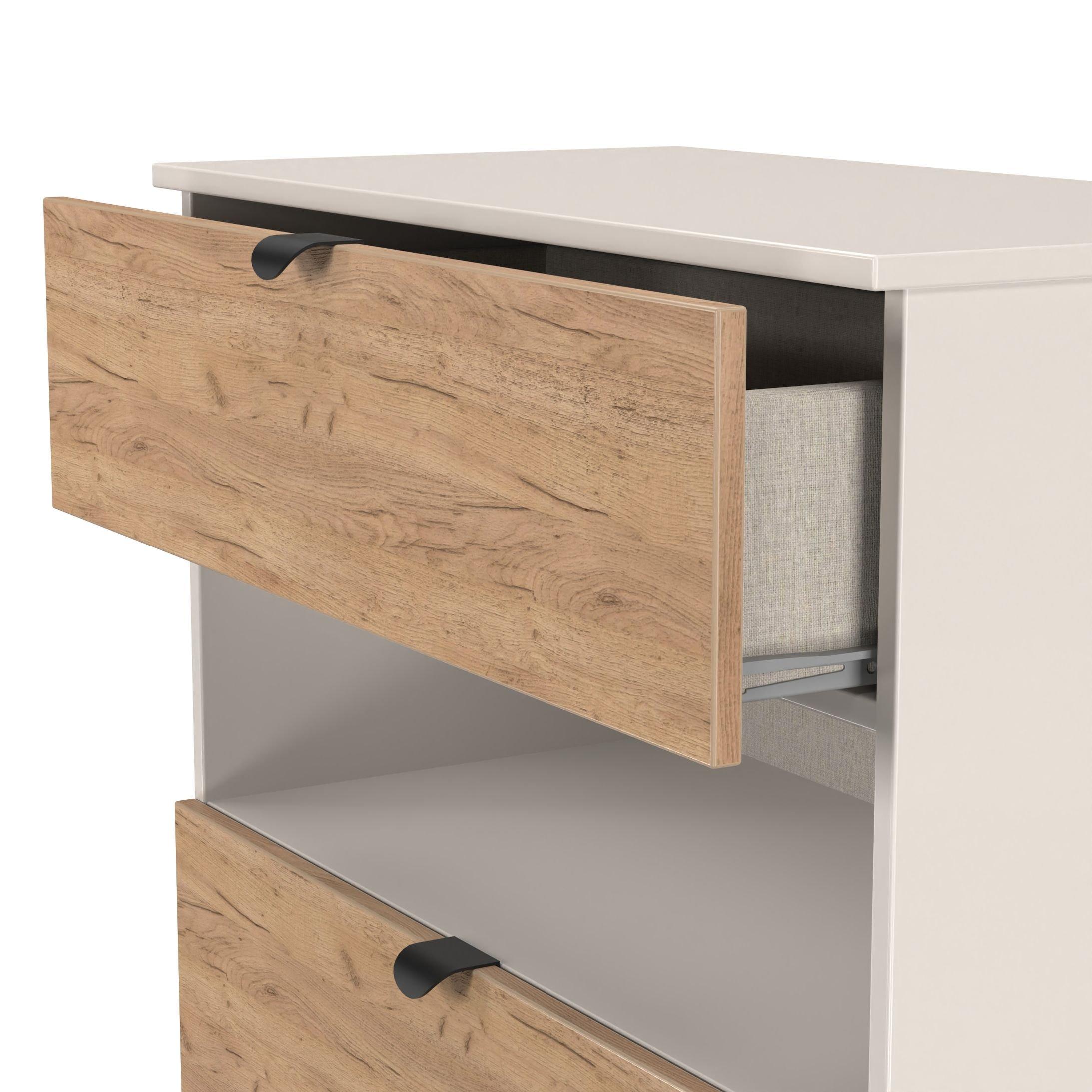 Welcome Furniture | Solomon 3 Drawer Open Shelf Deep Chest | Chest of ...