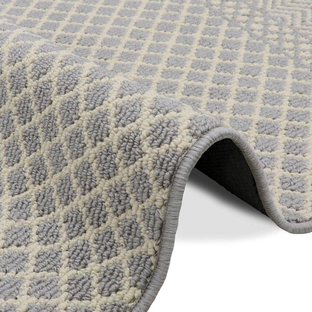 Grey - JVL - Everley Washable Rug - 4