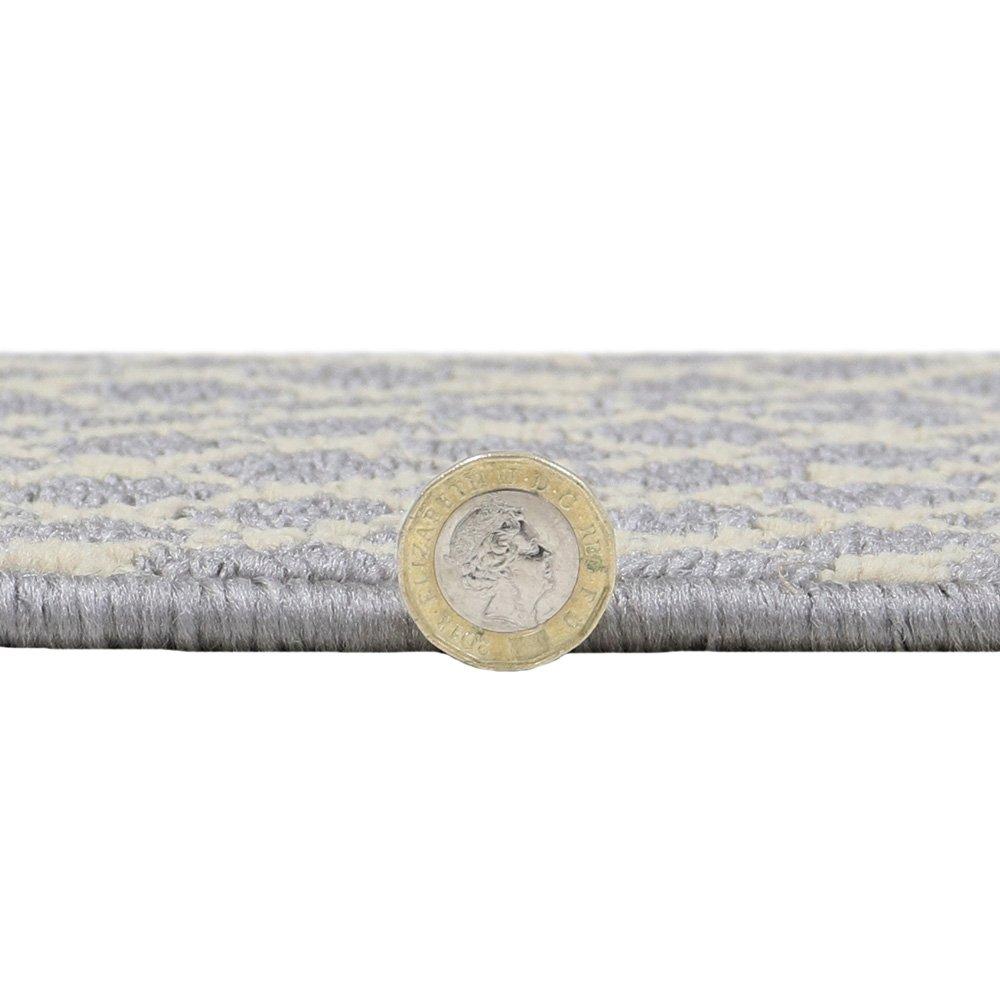 Grey - JVL - Everley Washable Rug - 5