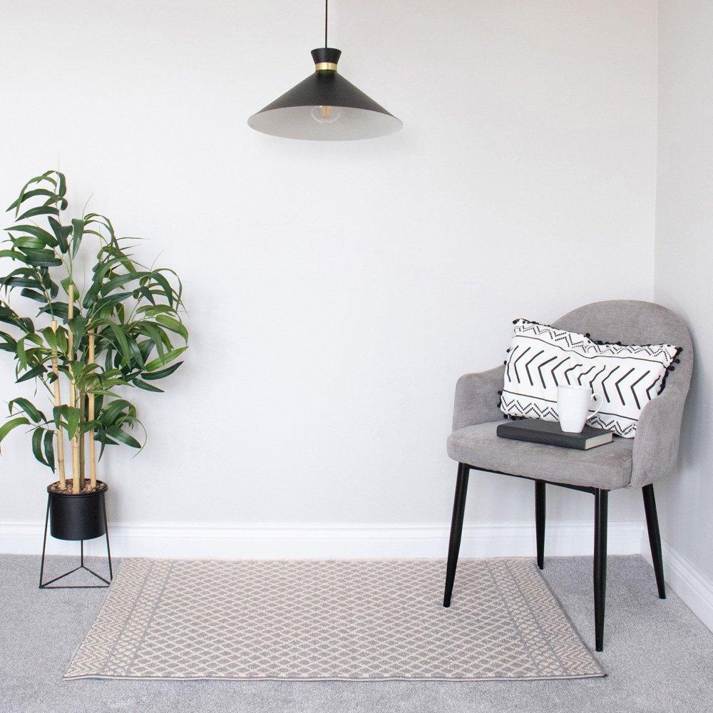 Grey - JVL - Everley Washable Rug - 9