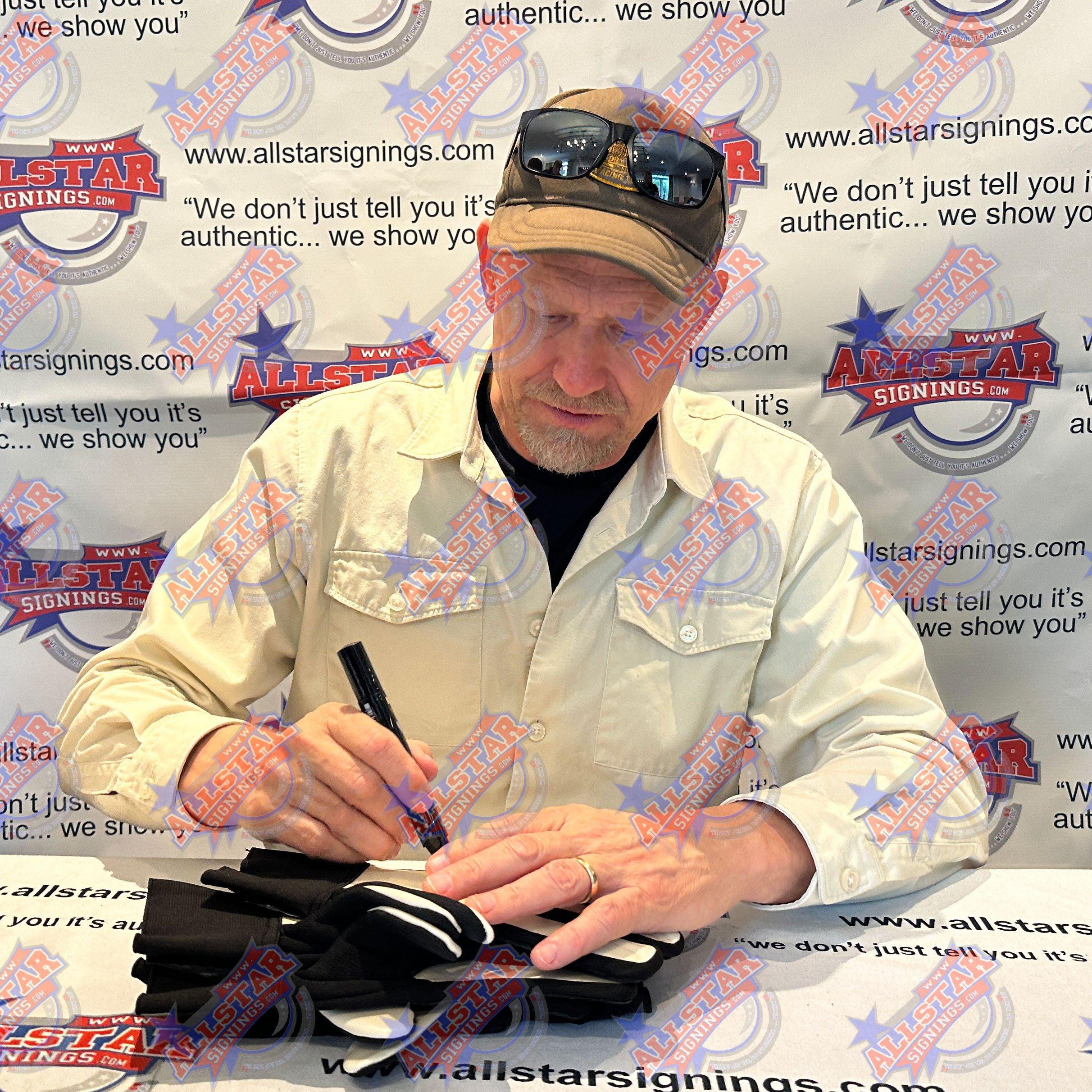 Black - Manchester United FC - Stepney Schmeichel Van Der Sar Signed GK gloves - 2